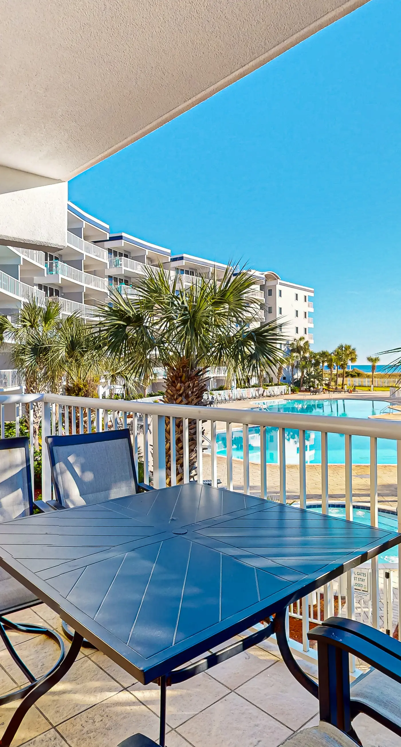 Destin West Gulfside 216 - Lovely waterfront condo with pool, hot tub, fitness area, & washer&dryer