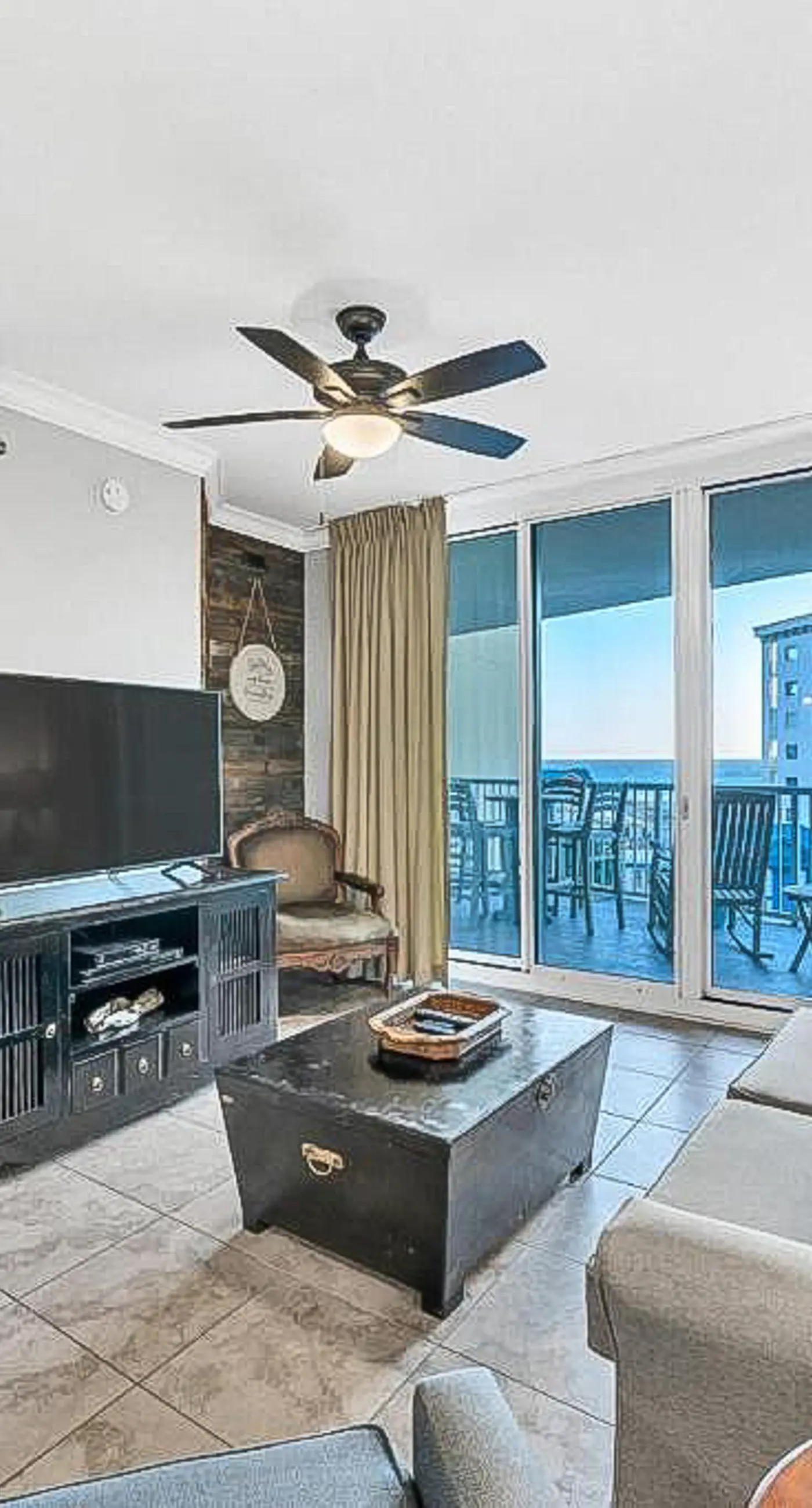 Luxury condo with on-site pools and a convenient central location