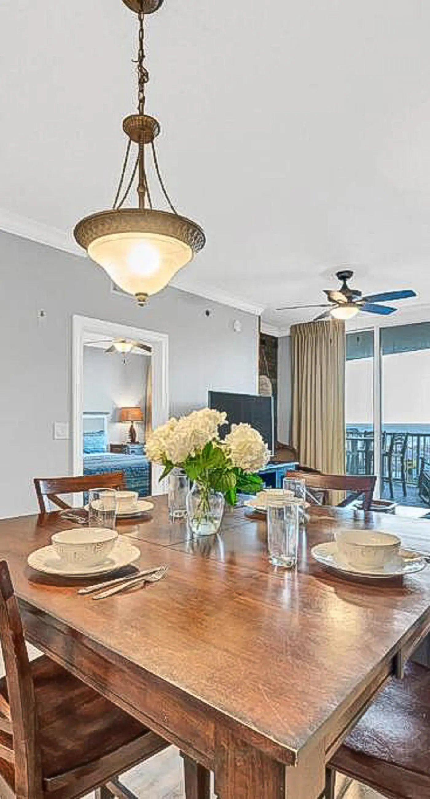 Luxury condo with on-site pools and a convenient central location