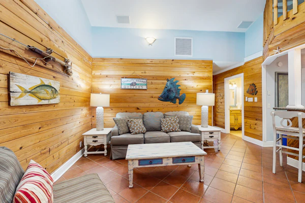 Cozy coastal condo with loft, shared pool and beach access