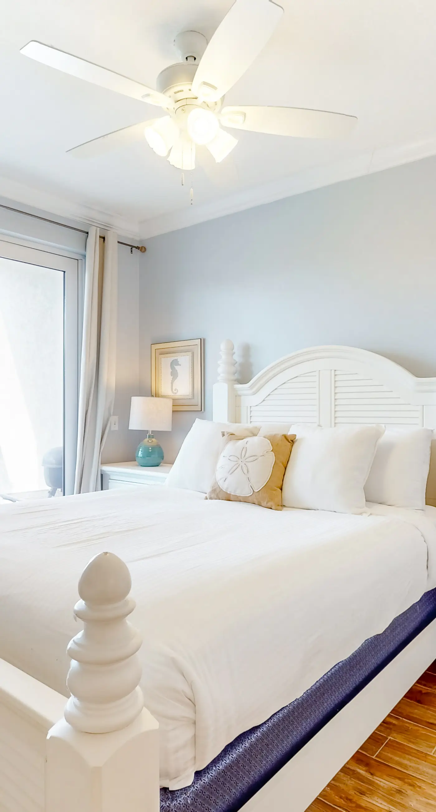 Charming stay near the sea with balcony, open layout, smart TVs, & W/D