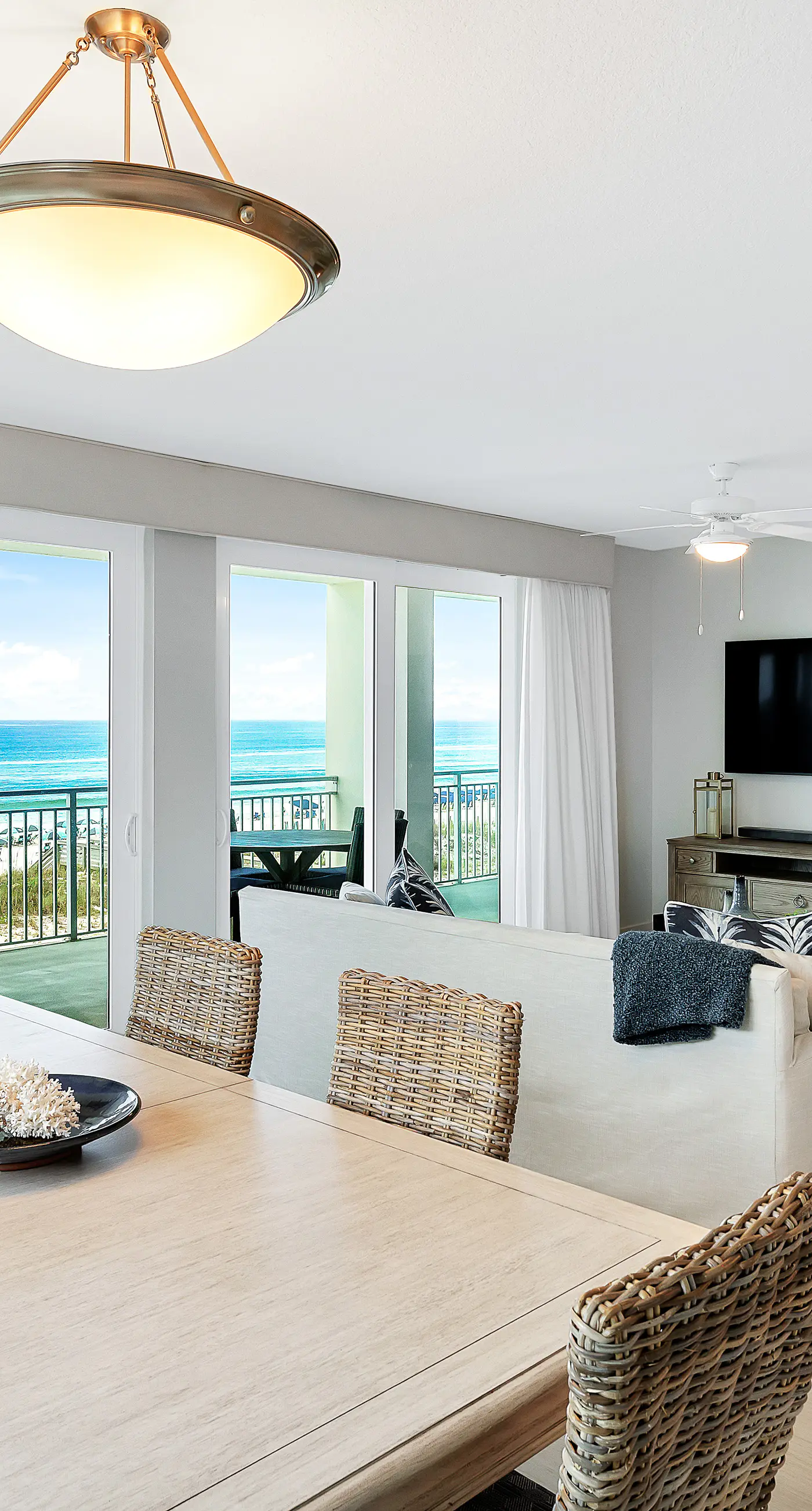 Third-floor, Gulf-view condo with pool and hot tub access, central AC, & W&D