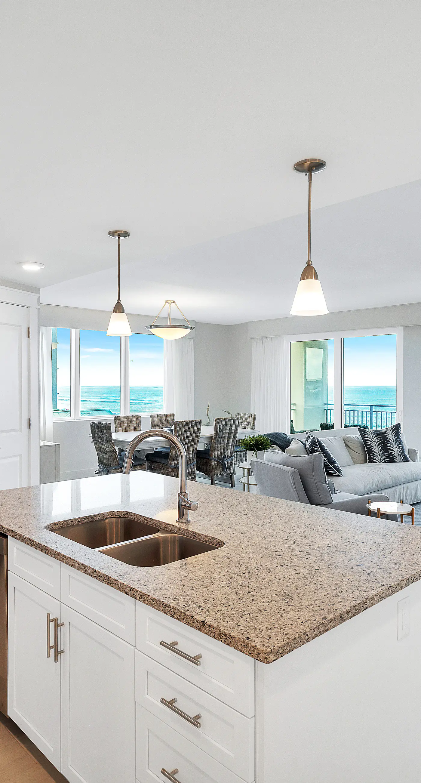 Third-floor, Gulf-view condo with pool and hot tub access, central AC, & W&D