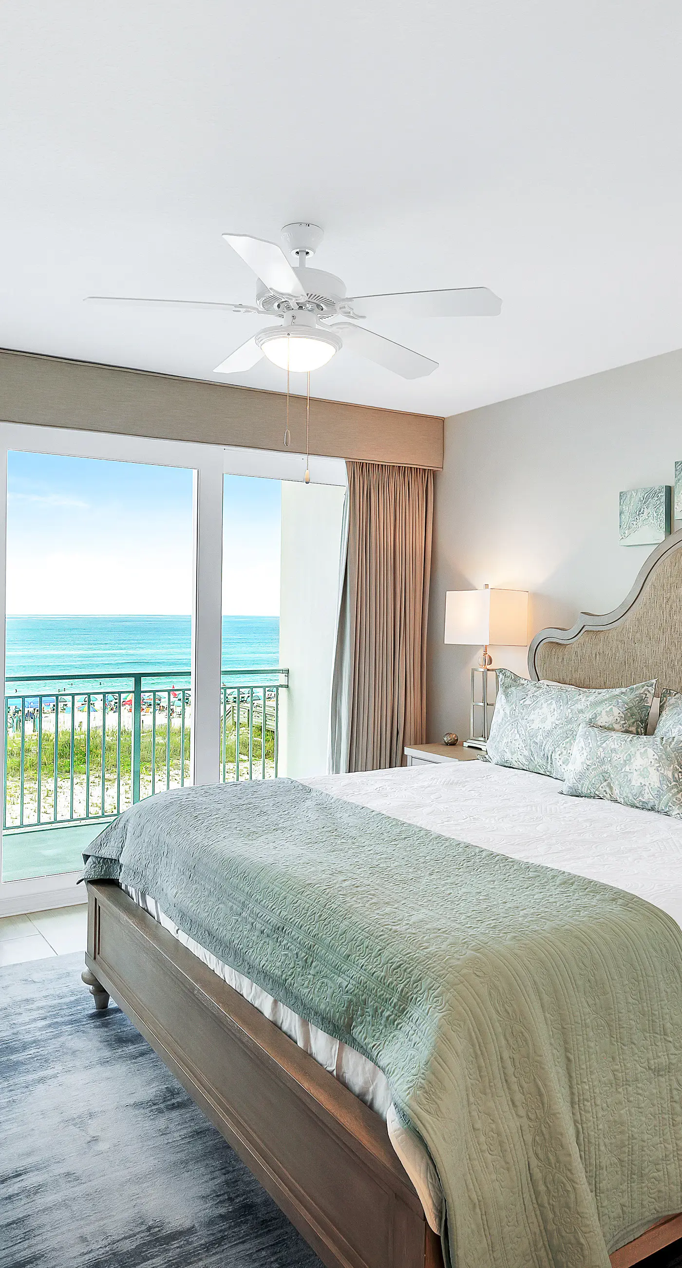 Third-floor, Gulf-view condo with pool and hot tub access, central AC, & W&D