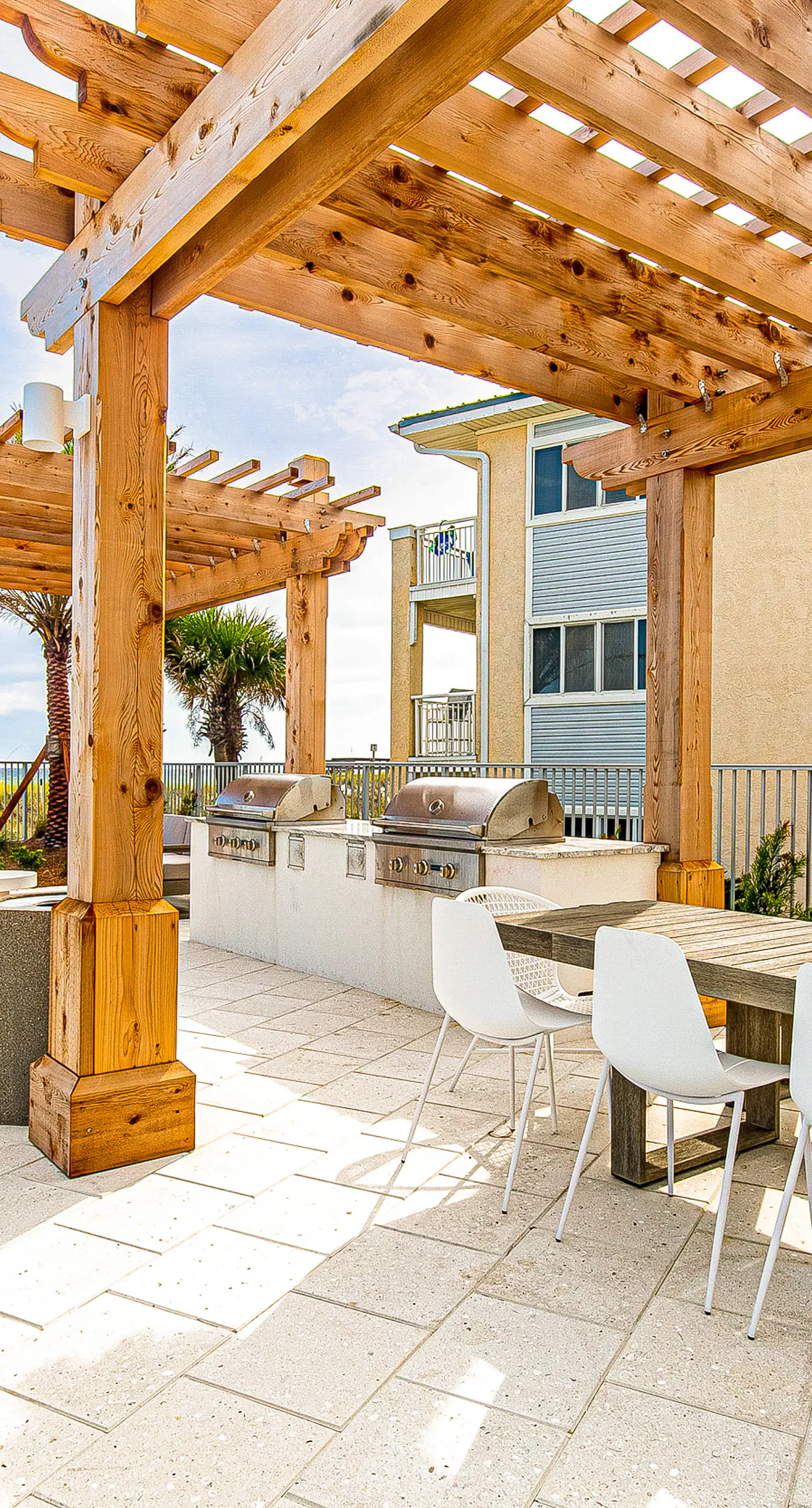 Third-floor, Gulf-view condo with pool and hot tub access, central AC, & W&D