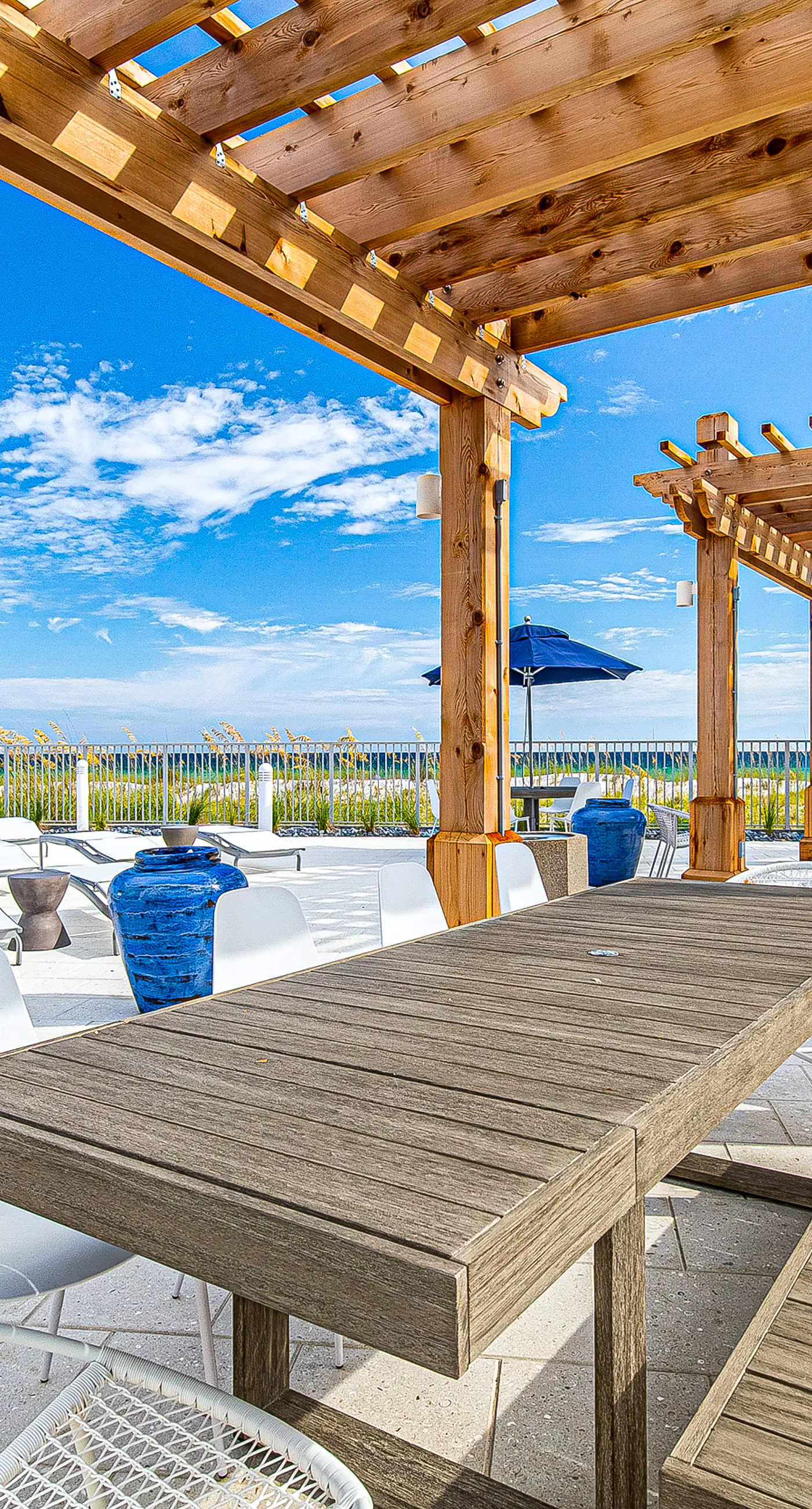 Third-floor, Gulf-view condo with pool and hot tub access, central AC, & W&D