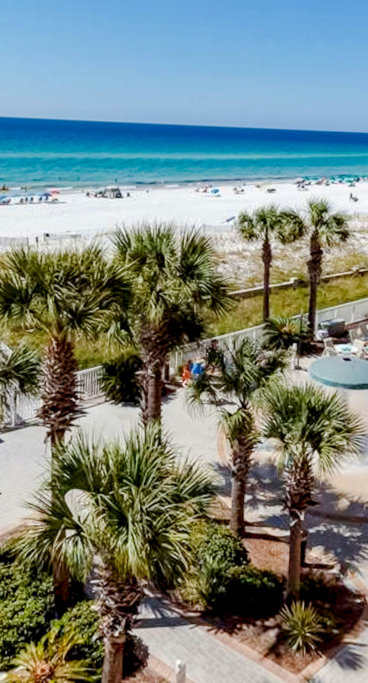 Azure 521 condo with beach access, a pool, hot tub, central AC & washer&dryer