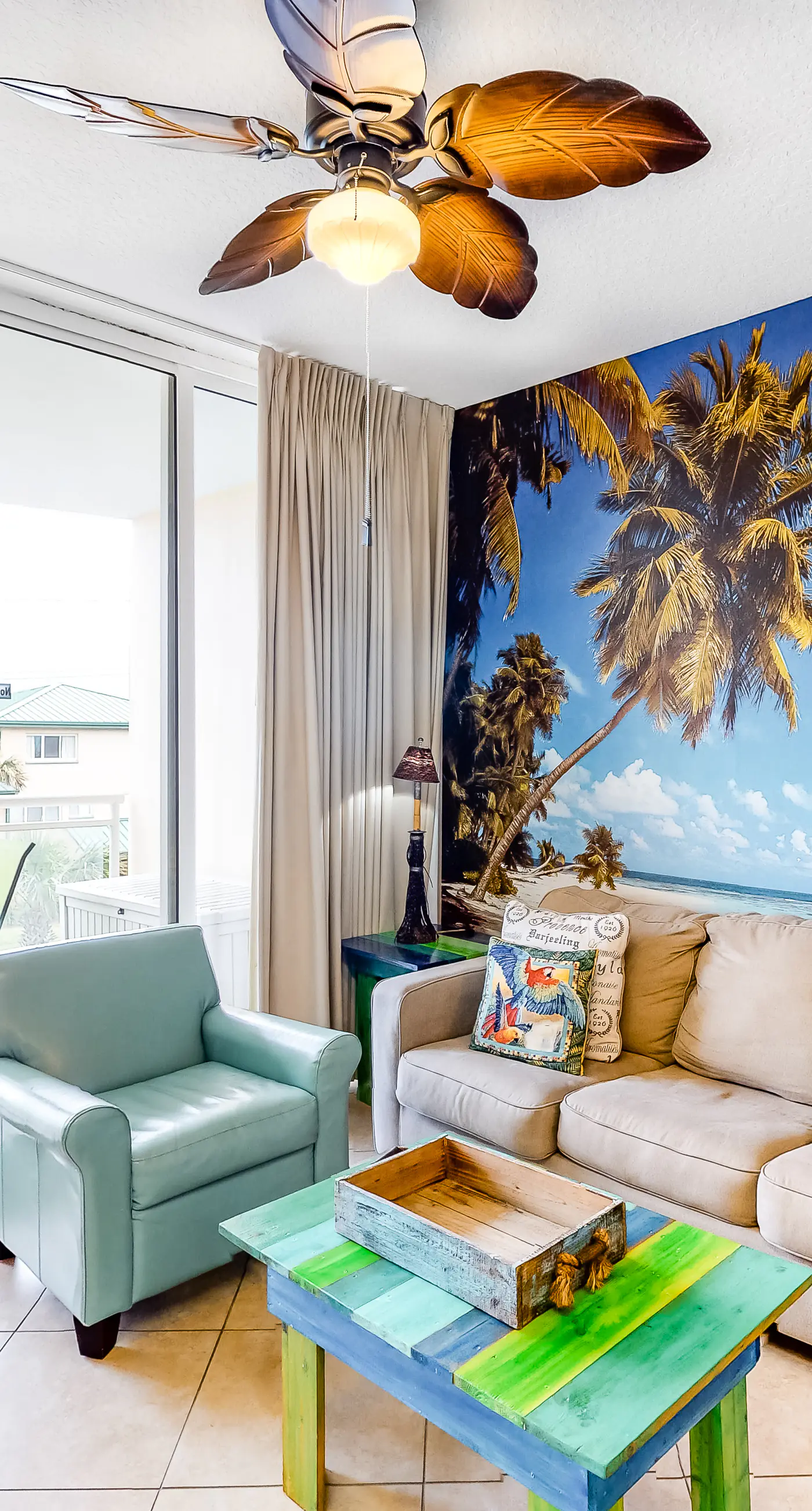 Destin West Gulfside V305 - Vibrant Tropical Beach Getaway Including 2 Chairs and Umbrella