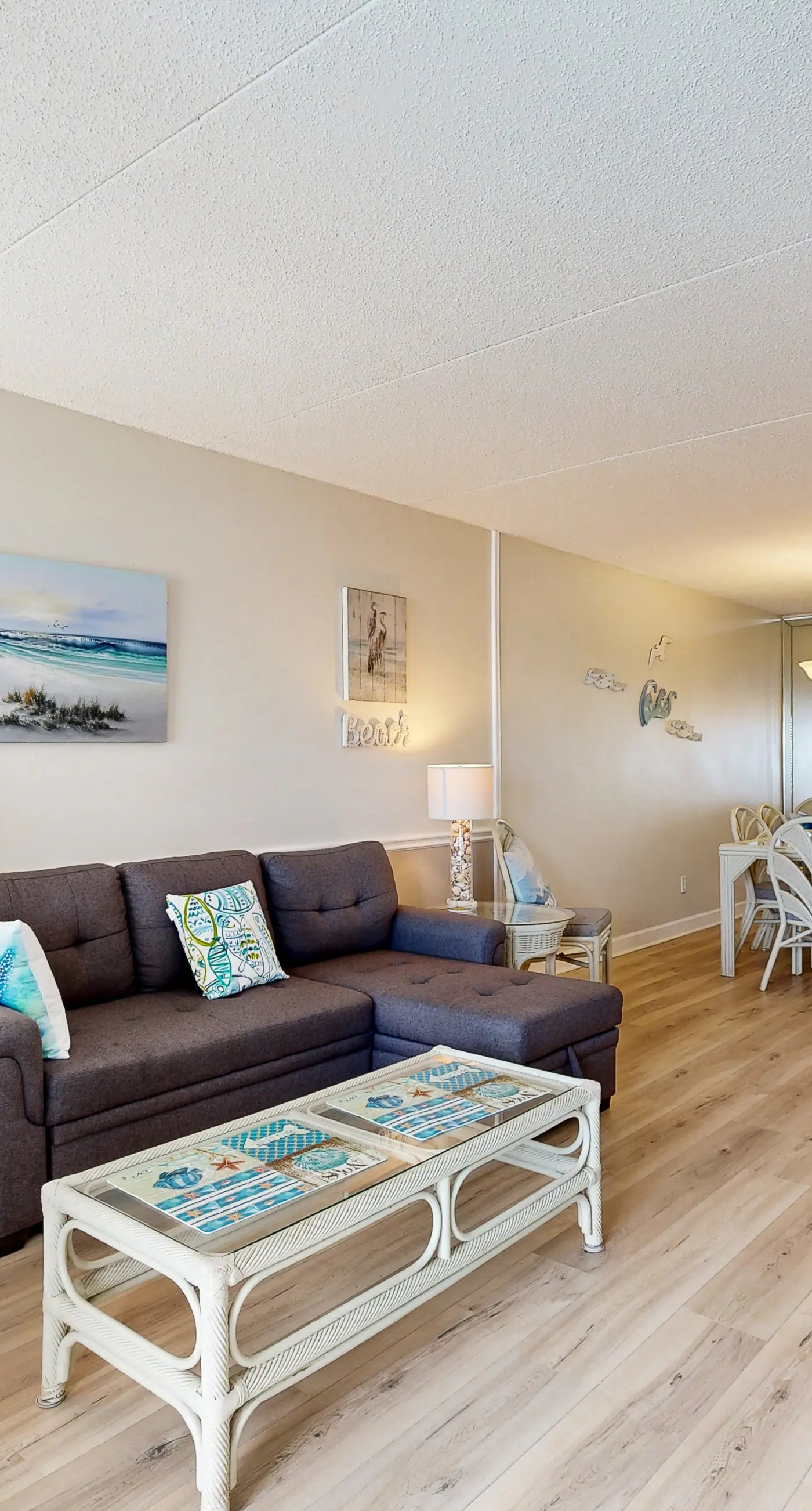 Relaxing Gulf-front condo with shared pool, balcony, & fitness room