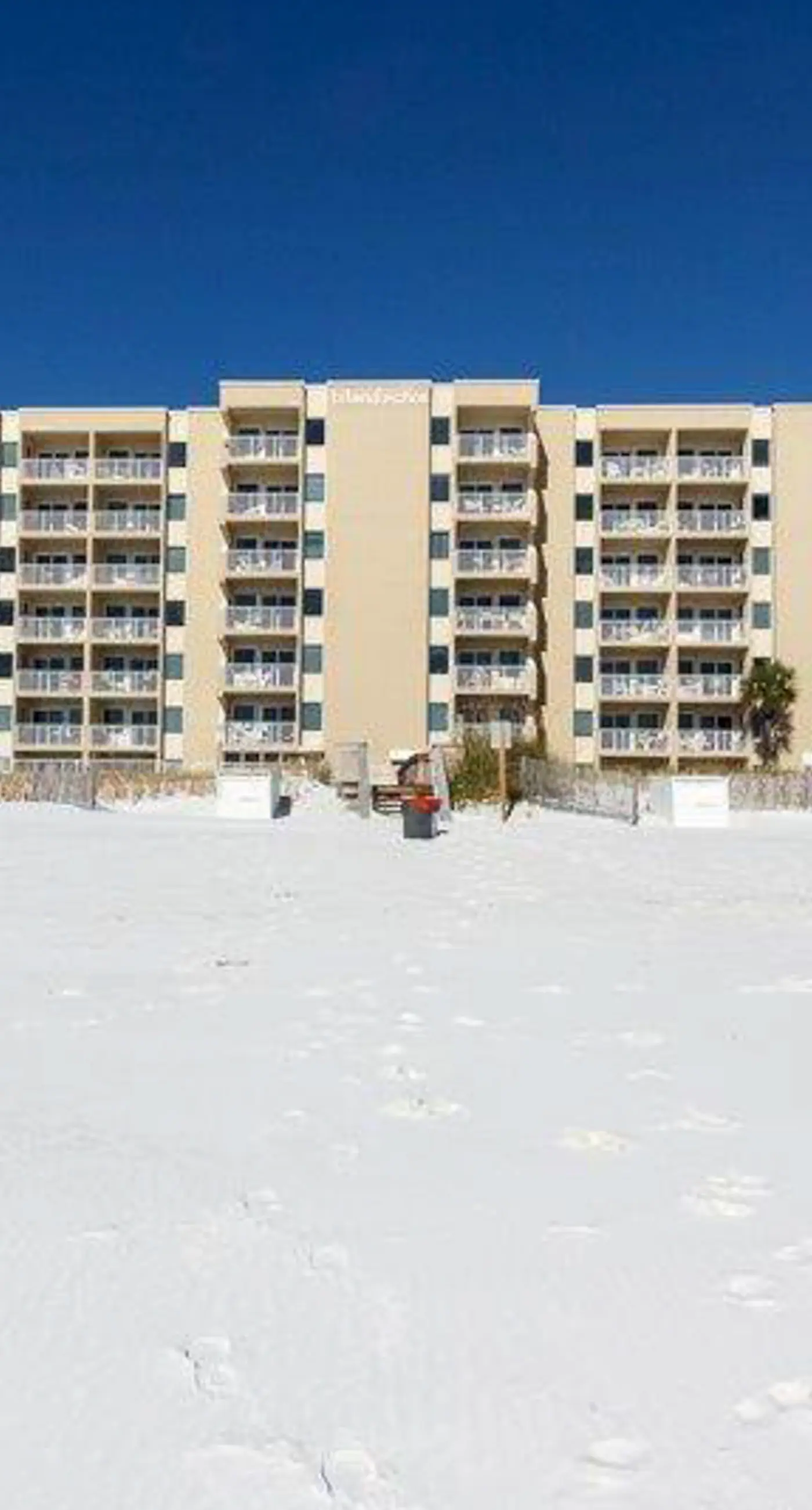 Relaxing Gulf-front condo with shared pool, balcony, & fitness room