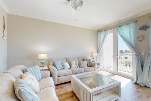 Water-view condo with hot tub, pool, fitness room & balcony - dog-friendly