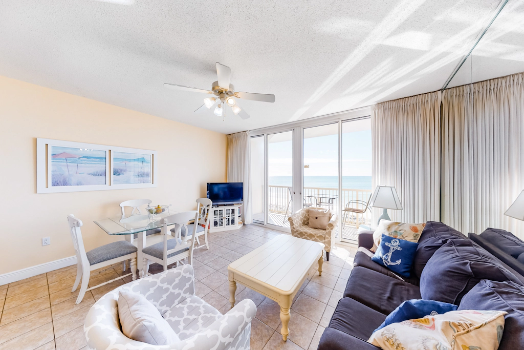 Spacious coastal condo on Okaloosa Island with Gulf-front views - steps to beach
