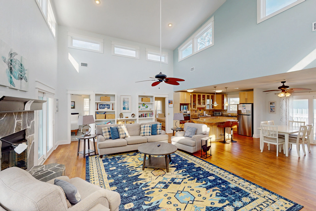 Spacious dog-friendly home with community pool, deck, & WiFi - minutes to beach