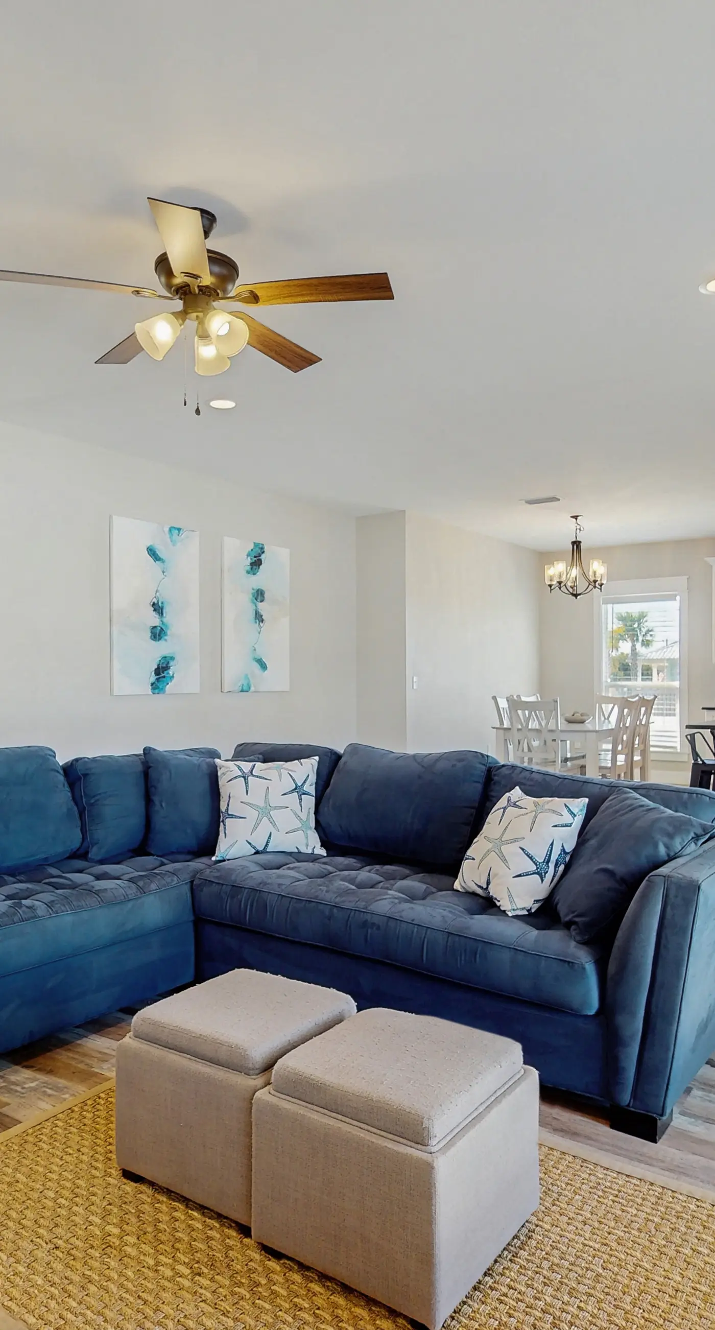 Dog friendly, coastal retreat with fenced yard, private pool, golf cart and cove