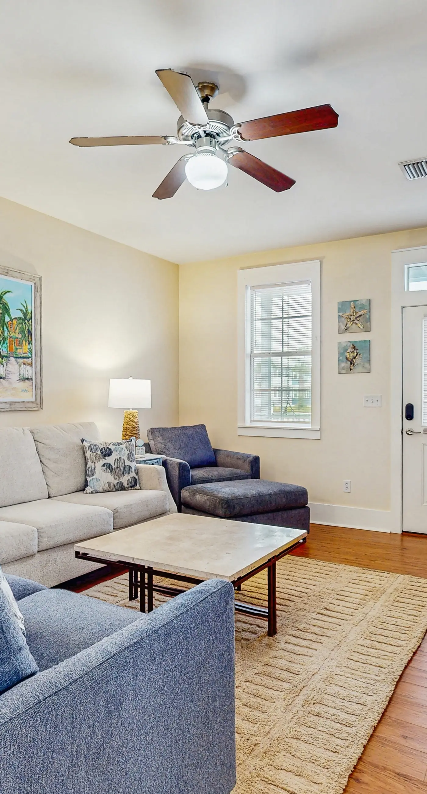 Relaxing seaside residence featuring open space and accessible beach entry