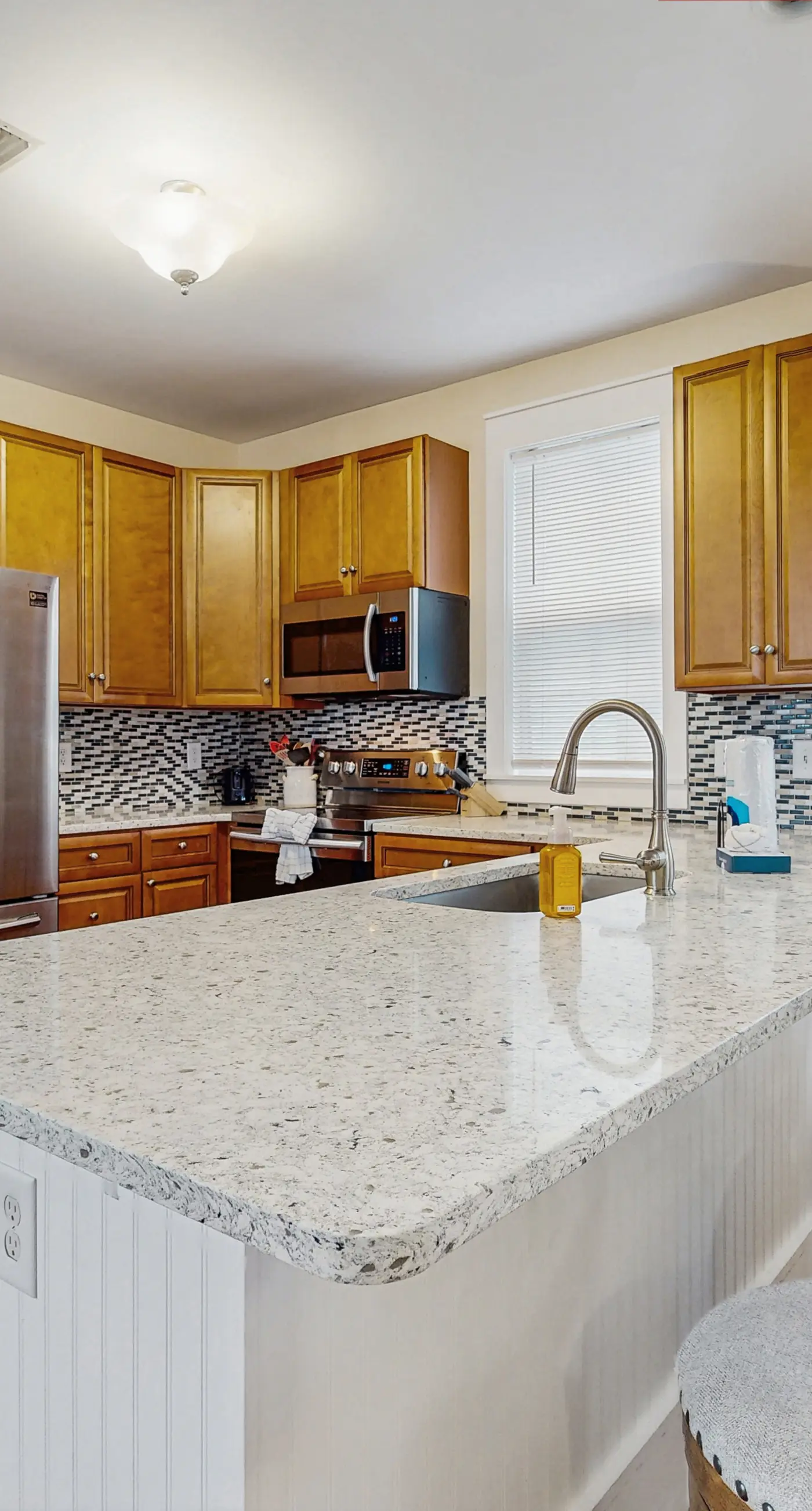 Relaxing seaside residence featuring open space and accessible beach entry