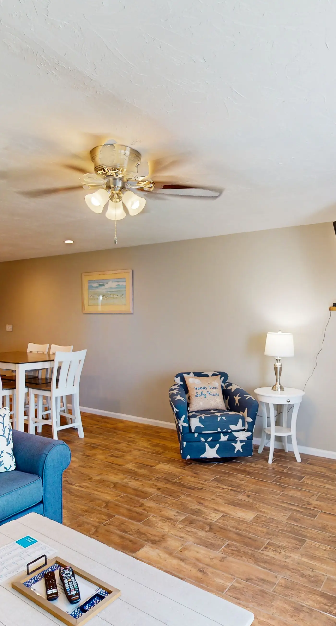 Beachfront East End townhouse with beach views, deck, on-site pool & grills