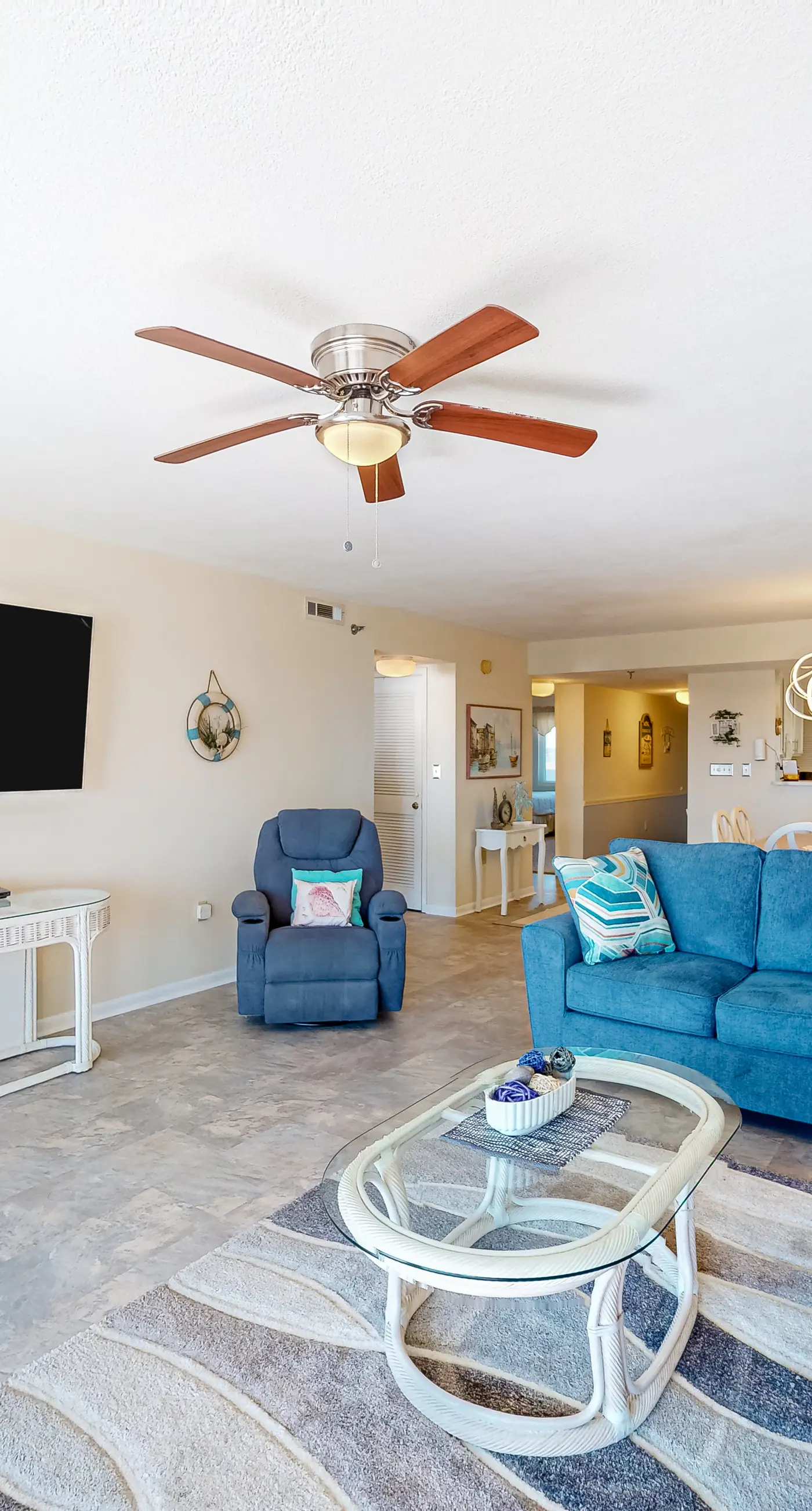 Gulf view & beachfront condo with balcony, pool, tennis, & gym