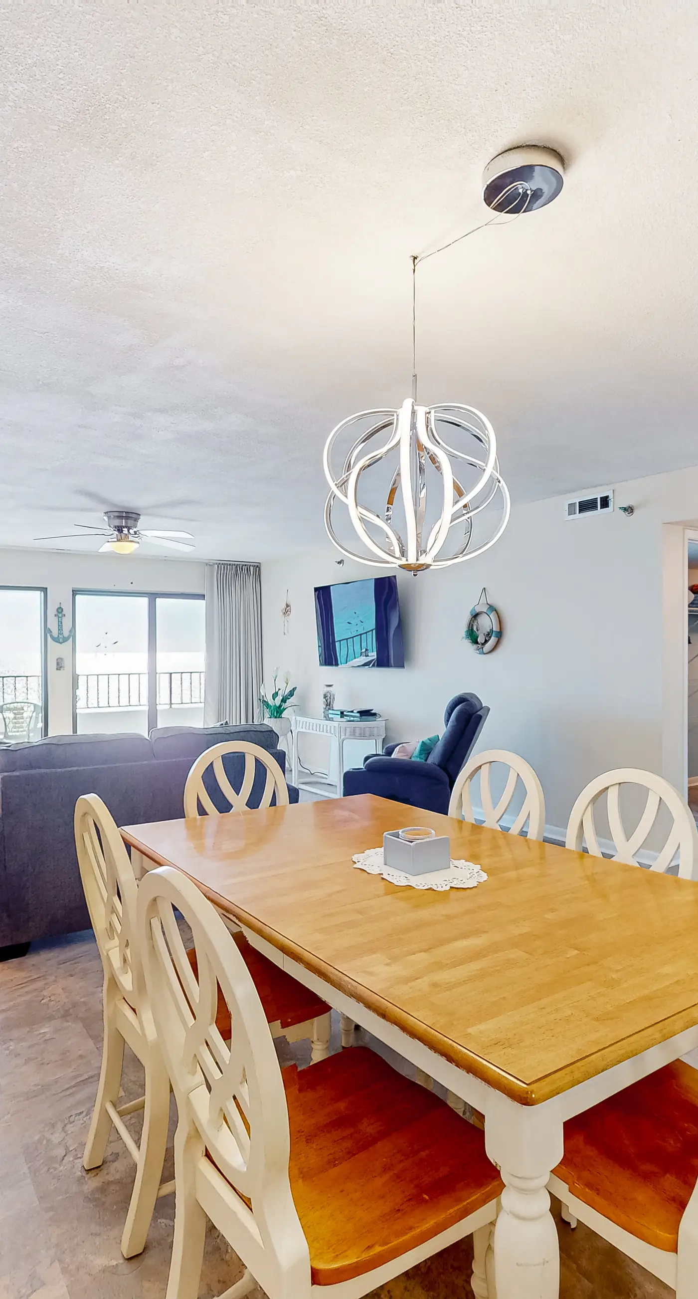 Gulf view & beachfront condo with balcony, pool, tennis, & gym
