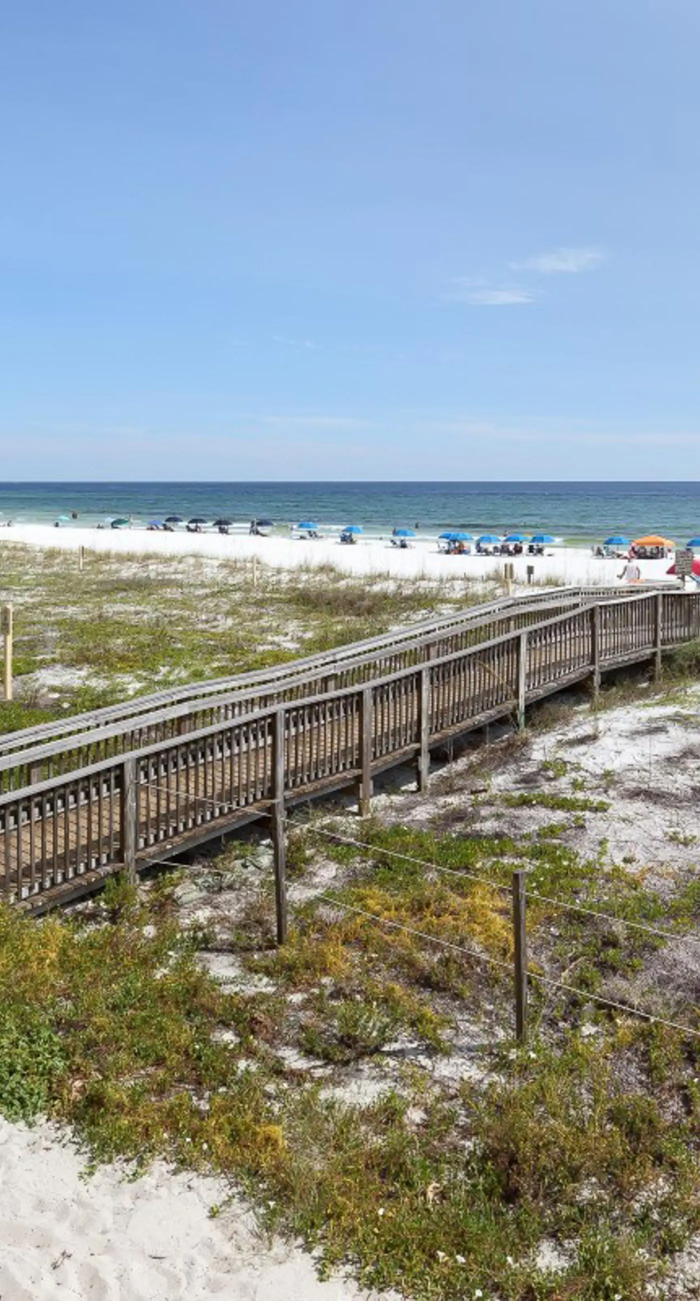 Gulf view & beachfront condo with balcony, pool, tennis, & gym