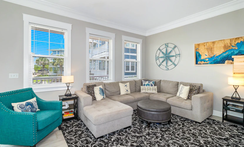 Gulf & canal views with modern amenities, pool, & beach access