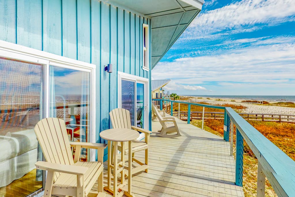 Gulf-front home with WiFi, private beach boardwalk & views - dog-friendly