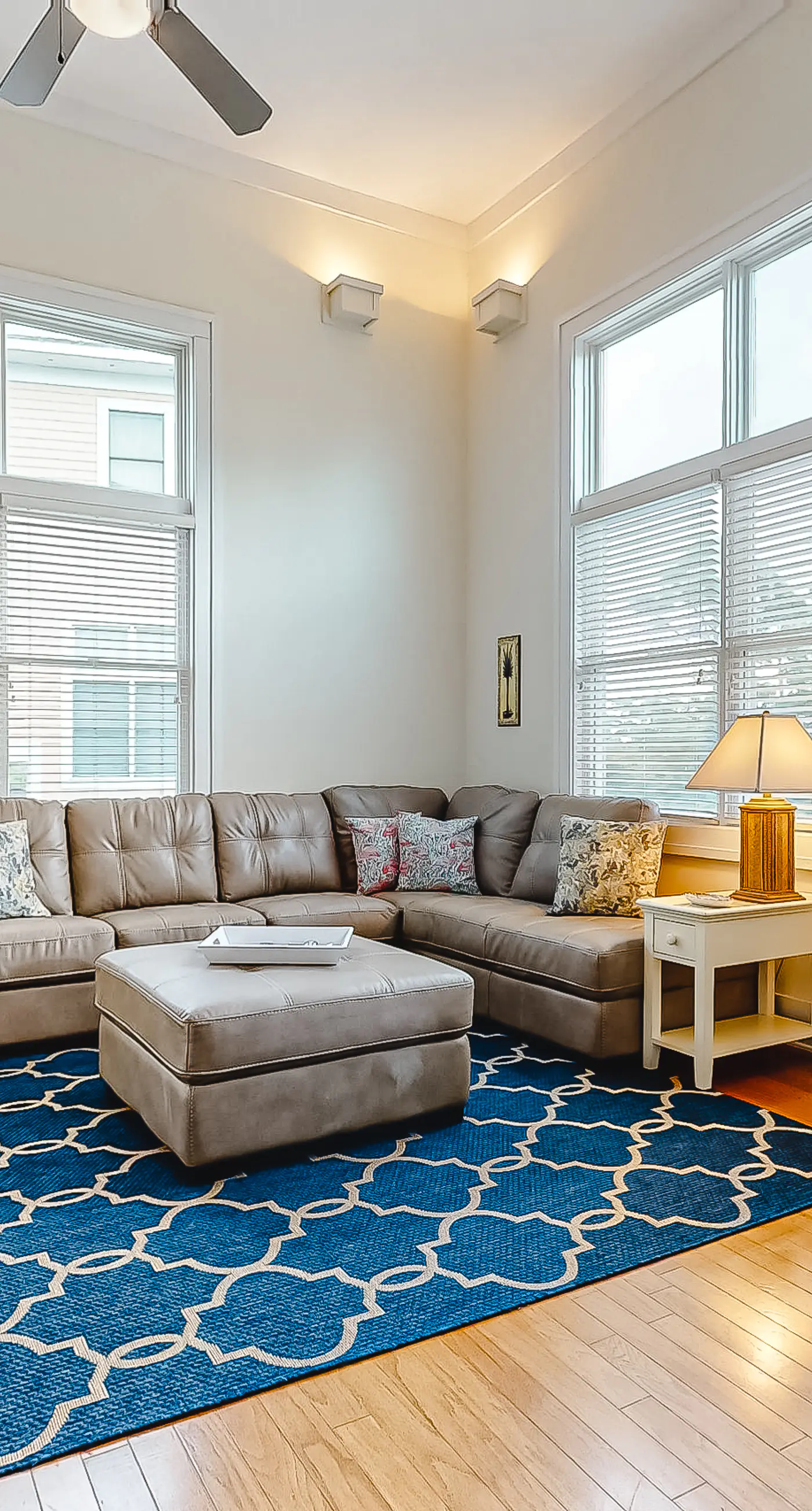 Spacious dog-friendly home with elevator, screened decks, on-site pool, & gym