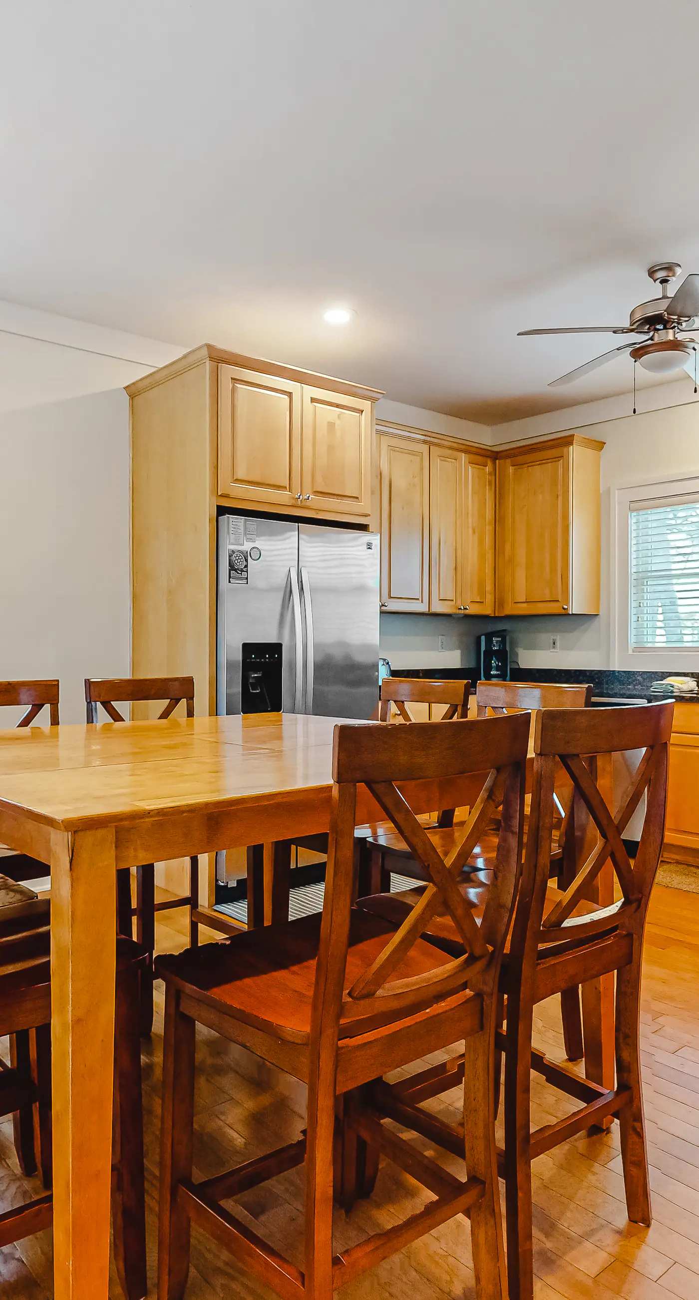 Spacious dog-friendly home with elevator, screened decks, on-site pool, & gym