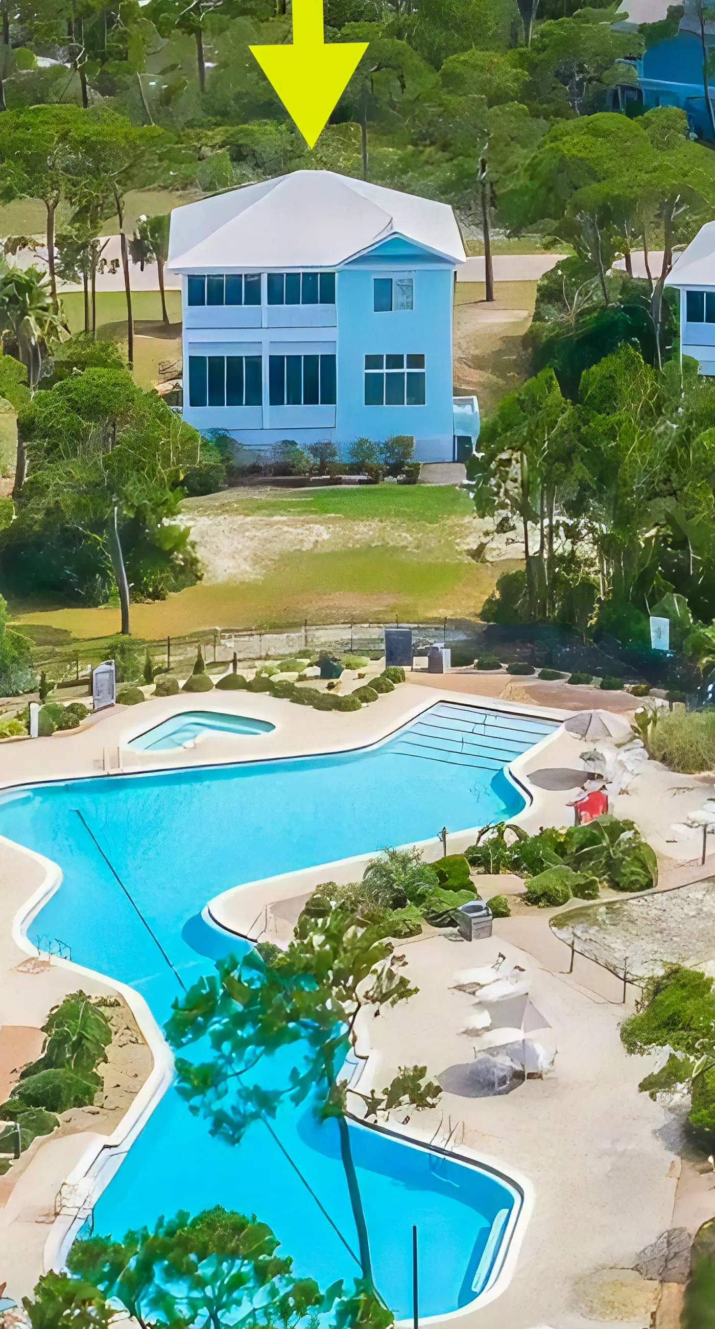Spacious dog-friendly home with elevator, screened decks, on-site pool, & gym