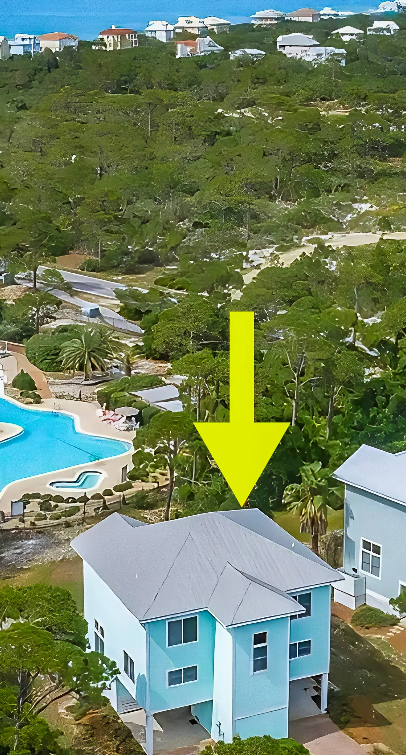 Spacious dog-friendly home with elevator, screened decks, on-site pool, & gym
