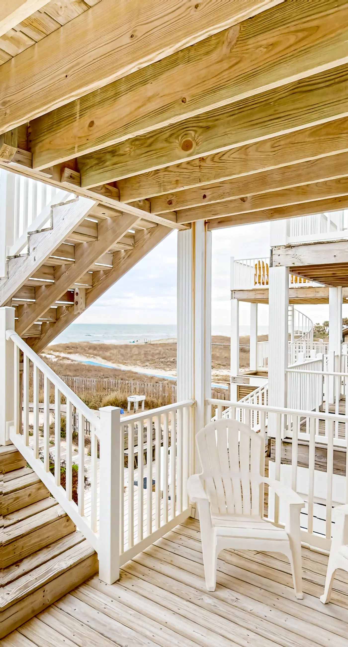 Newly renovated gulf front home - Dog friendly, multiple decks, boardwalk 2 beach
