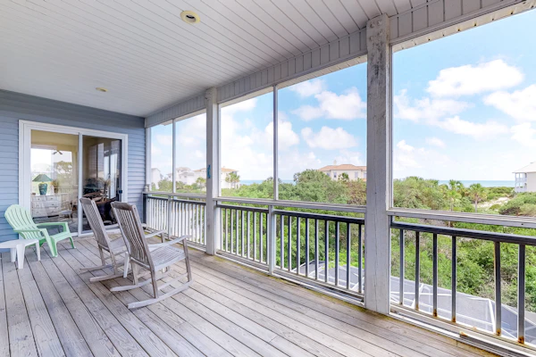 Dog-friendly home near the beach with private pool & gym