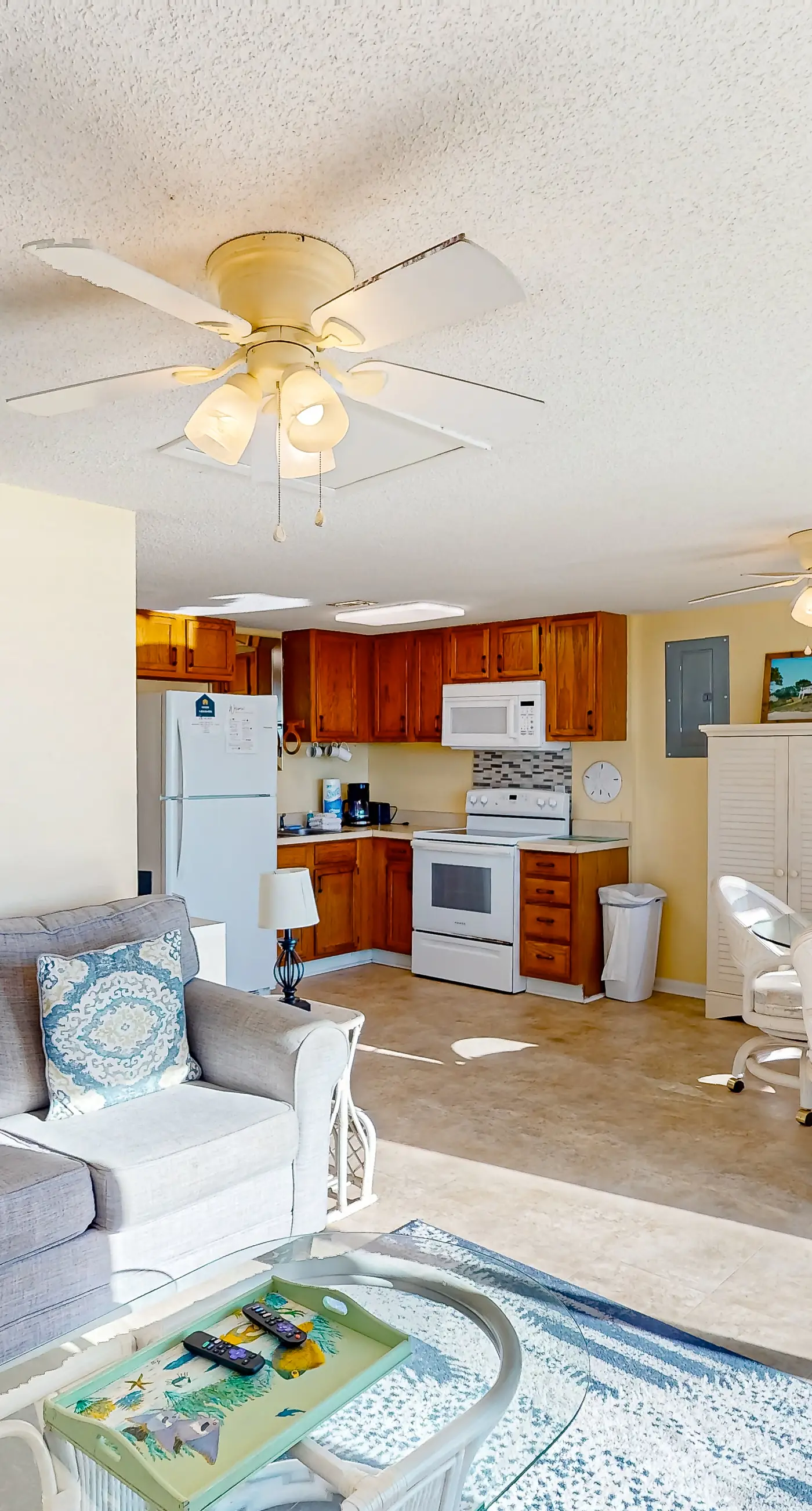 Beachfront dune cottage with deck & view of St Vincent Island