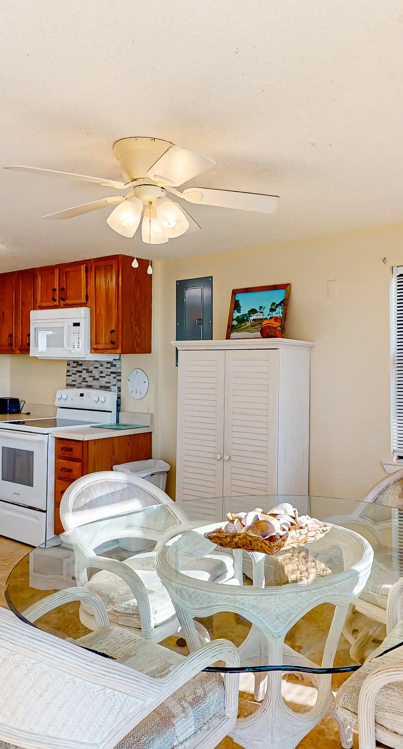 Beachfront dune cottage with deck & view of St Vincent Island