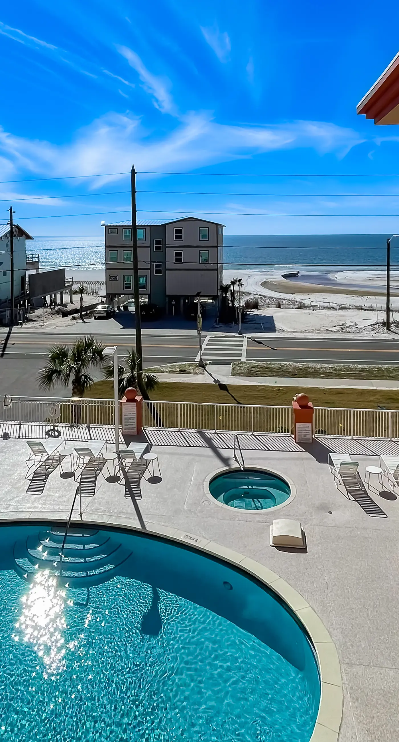 Mexico Beach condo w/ full beach view, central AC, and shared pool & hot tub