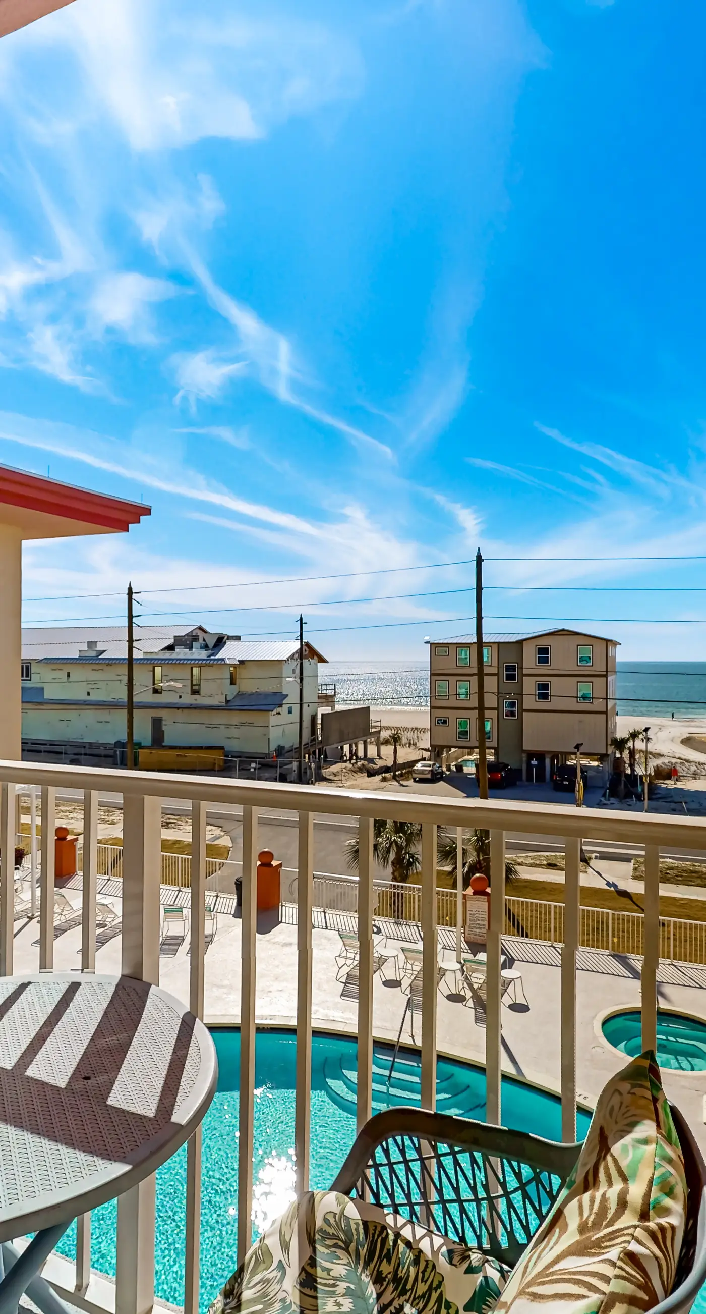 Mexico Beach condo w/ full beach view, central AC, and shared pool & hot tub