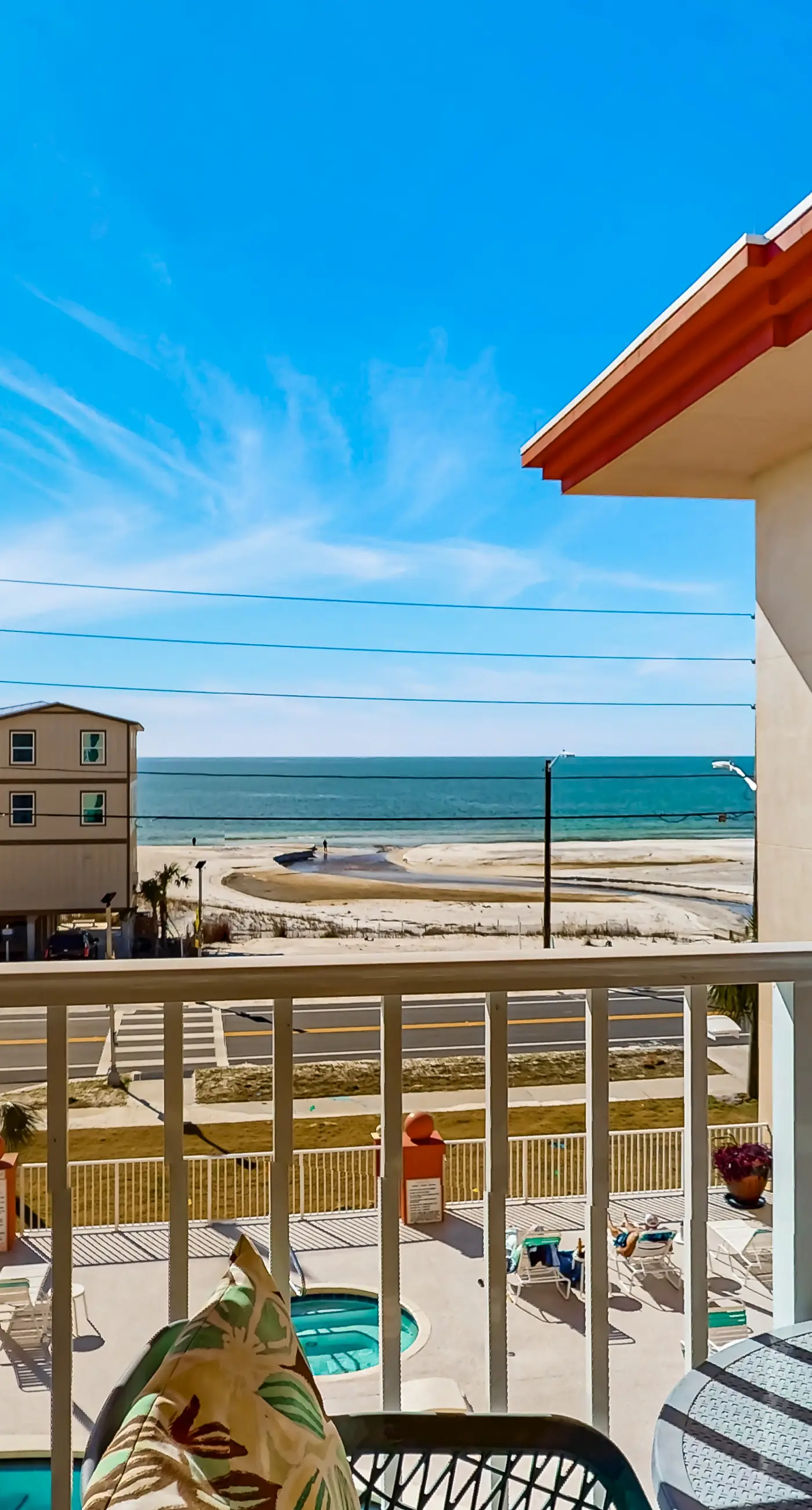 Mexico Beach condo w/ full beach view, central AC, and shared pool & hot tub