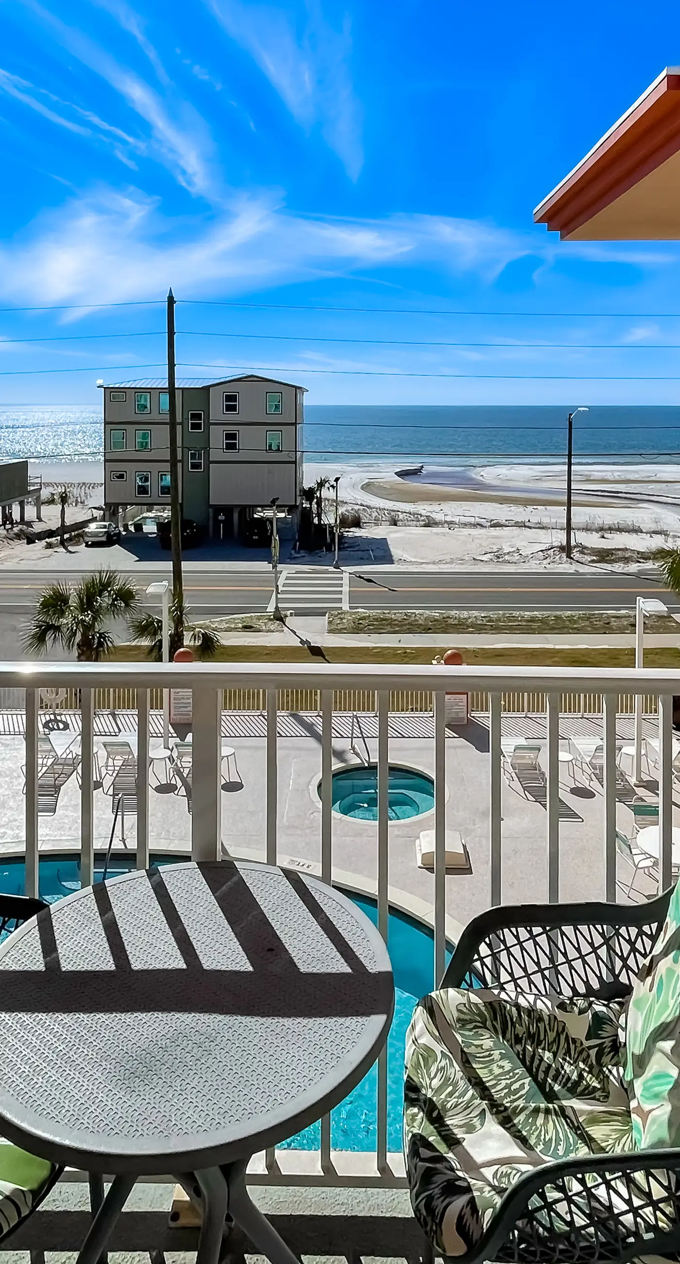 Mexico Beach condo w/ full beach view, central AC, and shared pool & hot tub