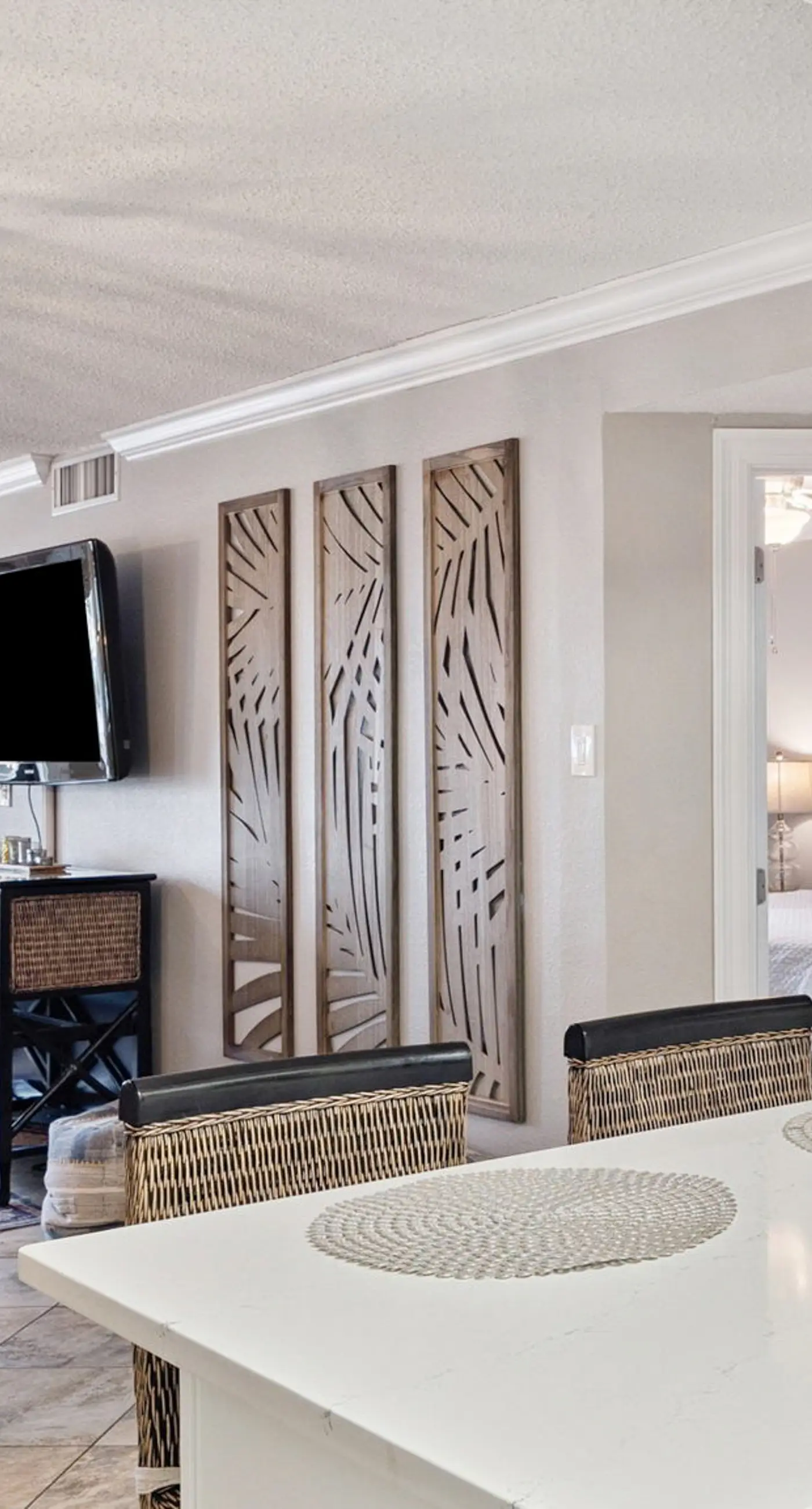 Bright ocean-view condo with community pool and direct beach walkway