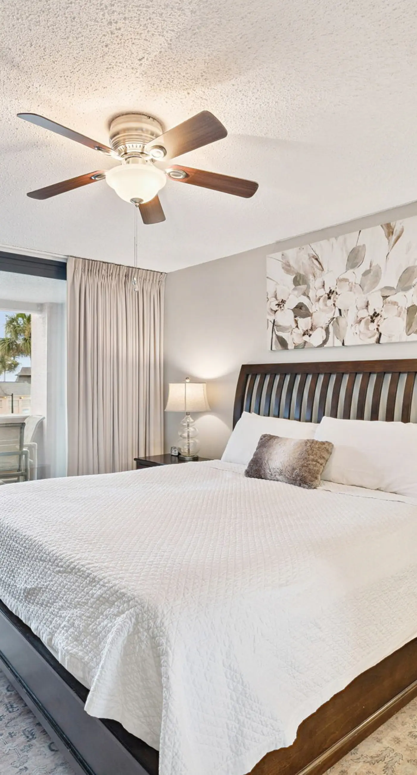 Bright ocean-view condo with community pool and direct beach walkway