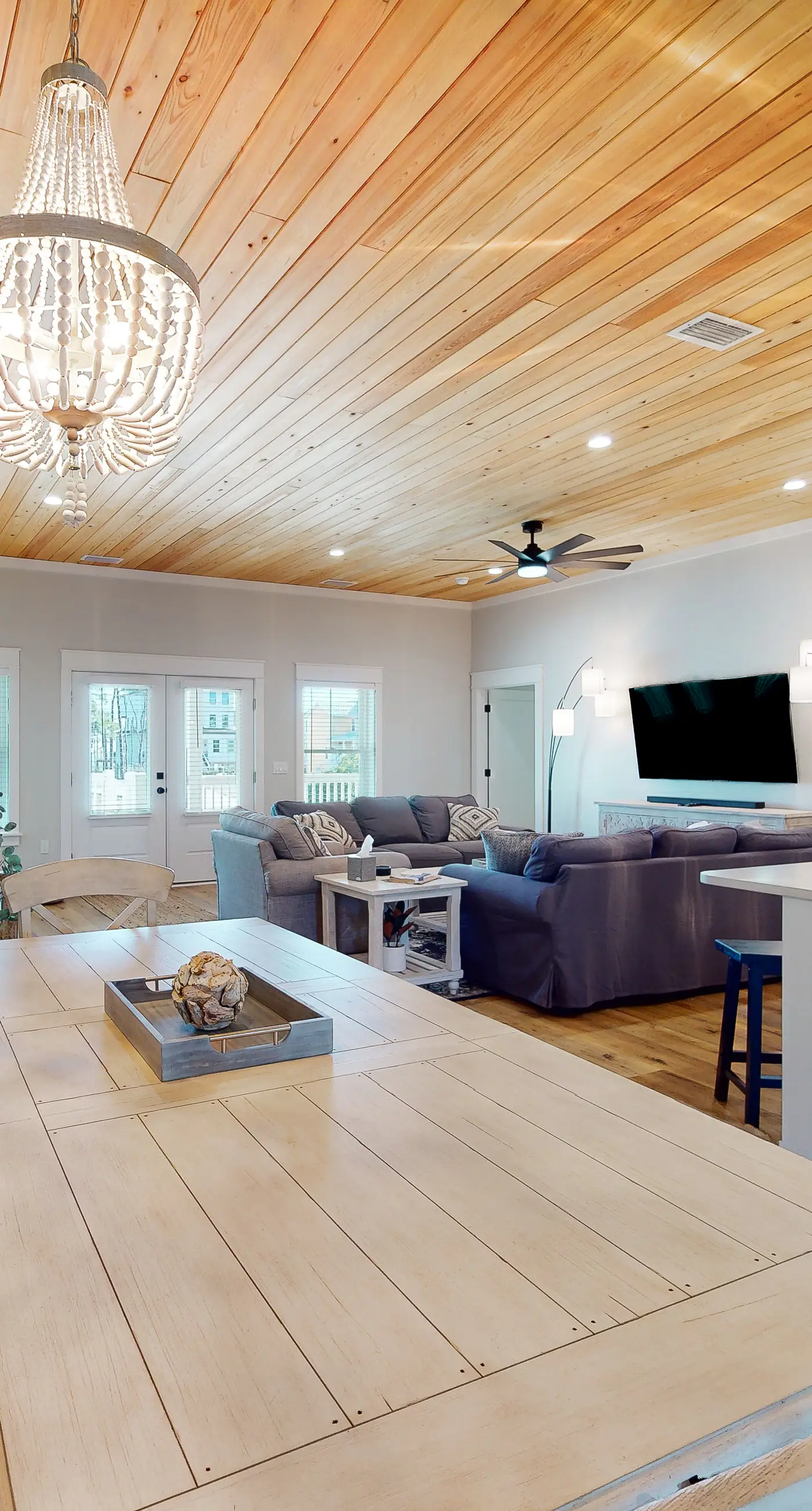 Brand new home near the beach with private pool, lawn, expansive decks, & grill