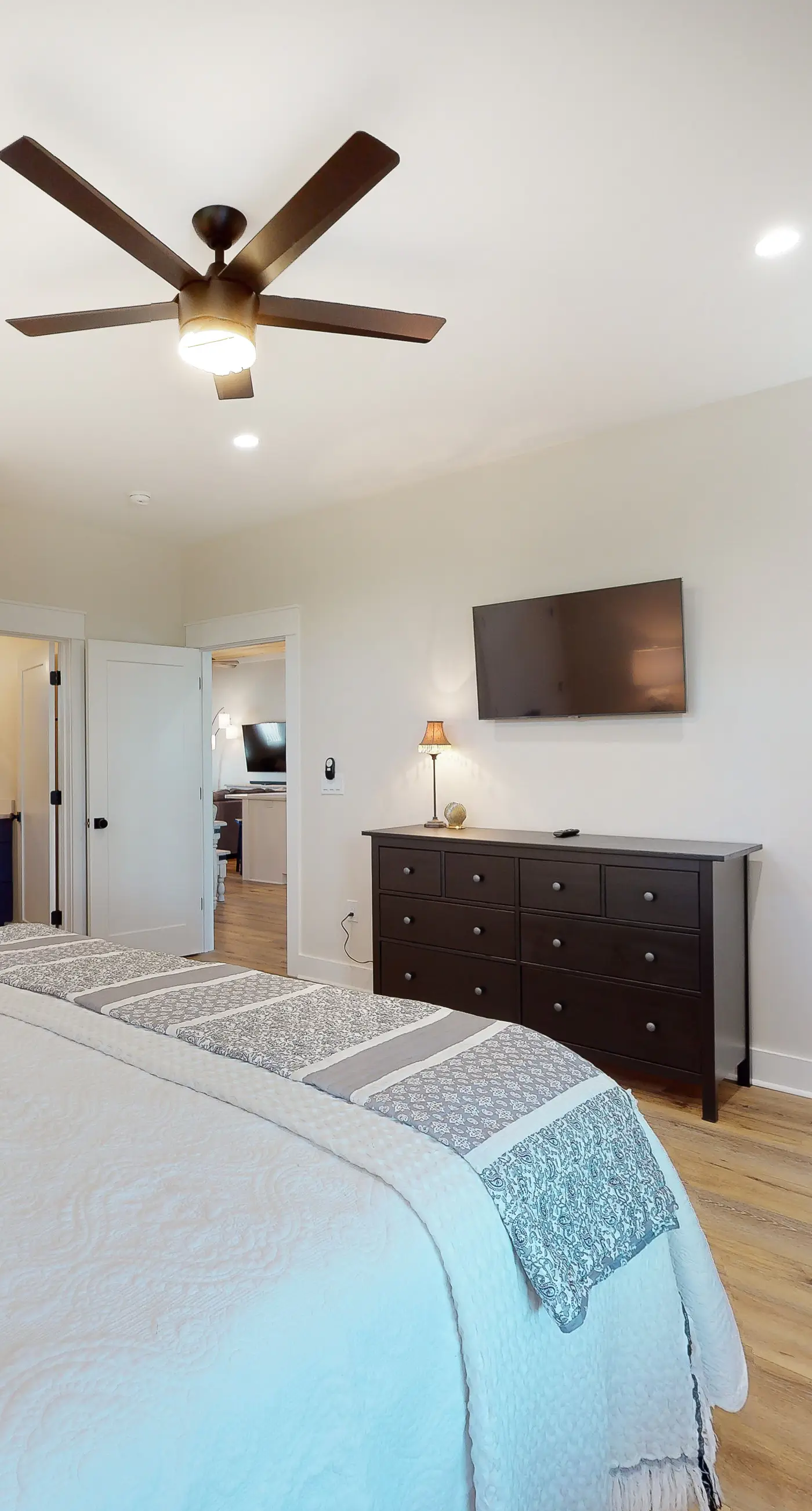 Brand new home near the beach with private pool, lawn, expansive decks, & grill