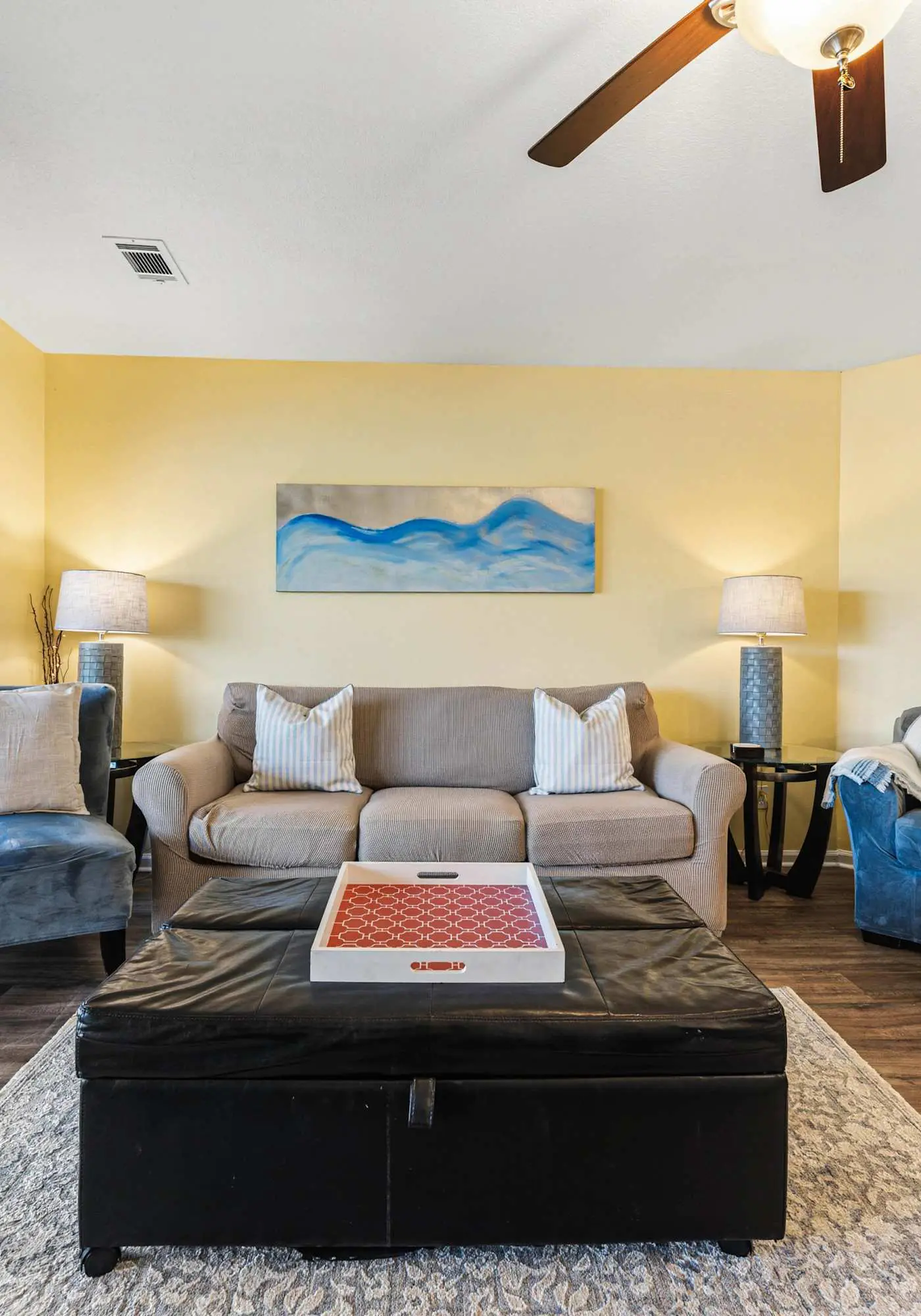 Spacious pet-friendly villa with full kitchen, shared pool & private beach access