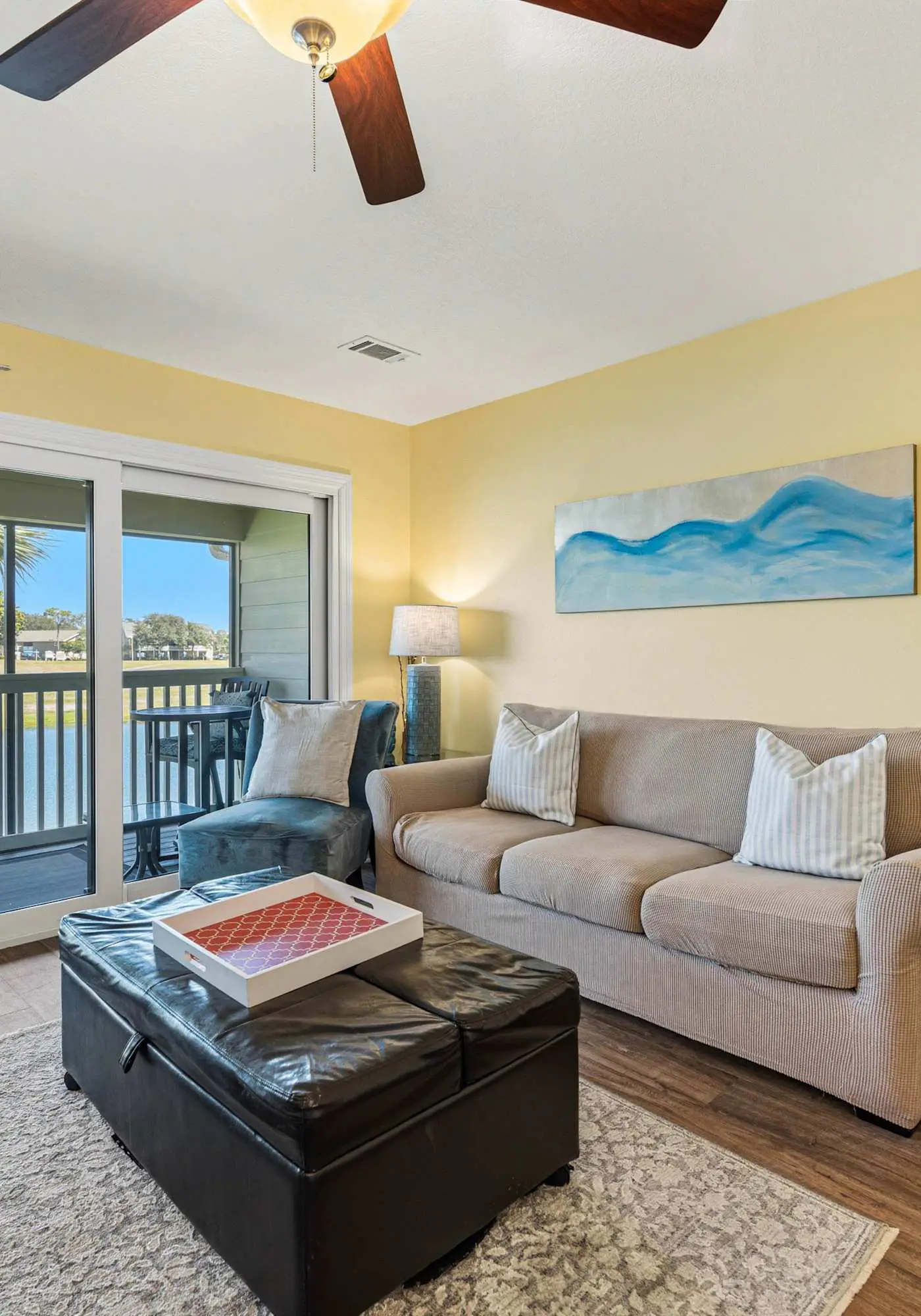 Spacious pet-friendly villa with full kitchen, shared pool & private beach access