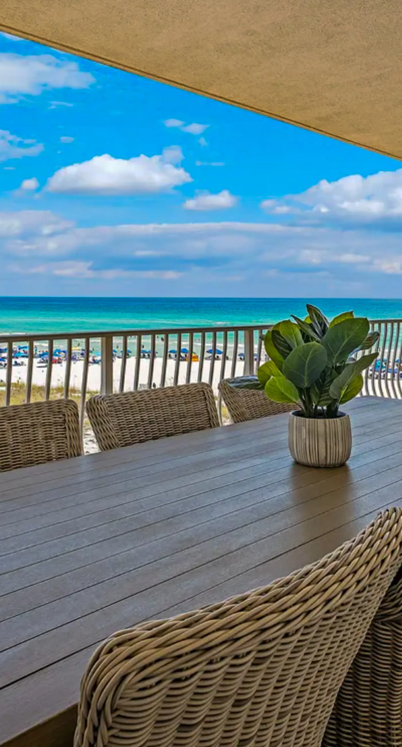 Stunning Beachfront condo with two pools, a hot tub, onsite gym and tennis/pickleball courts.