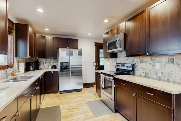 Downtown McCall Retreat | Wood Stove & Deck