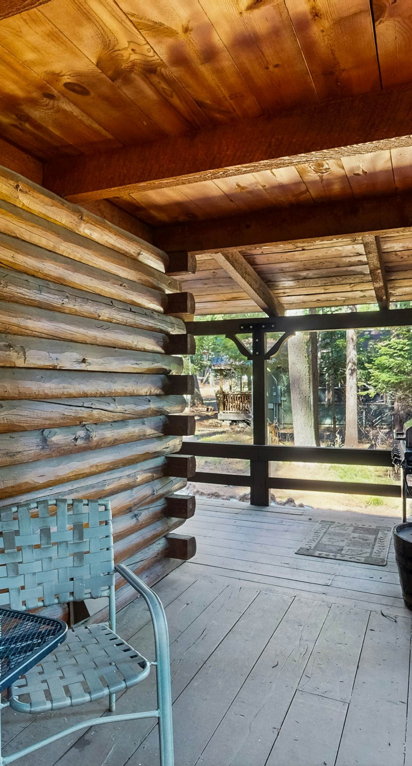 Rustic Cabin with Wrap-Around Deck Near Lake