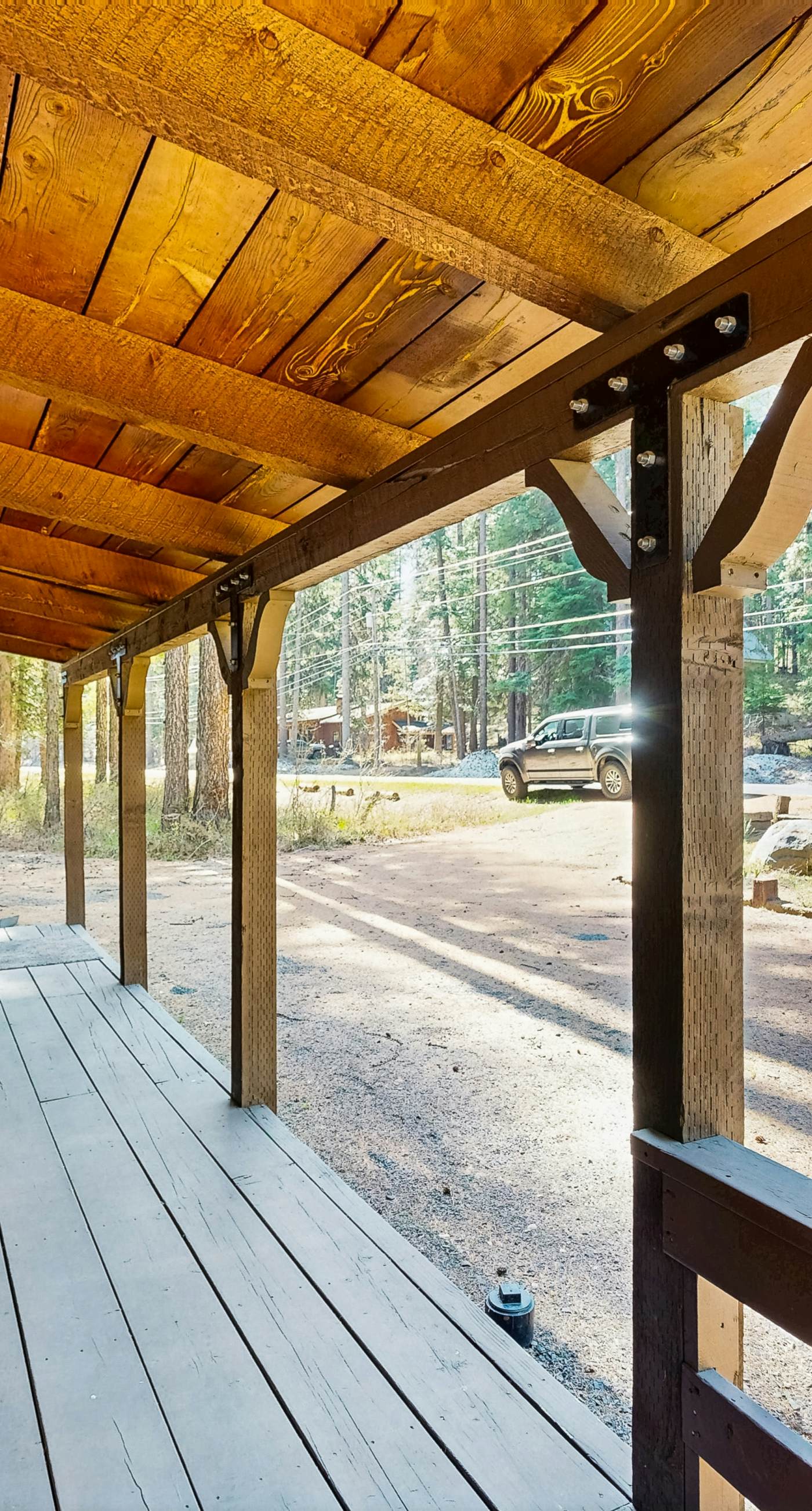Rustic Cabin with Wrap-Around Deck Near Lake