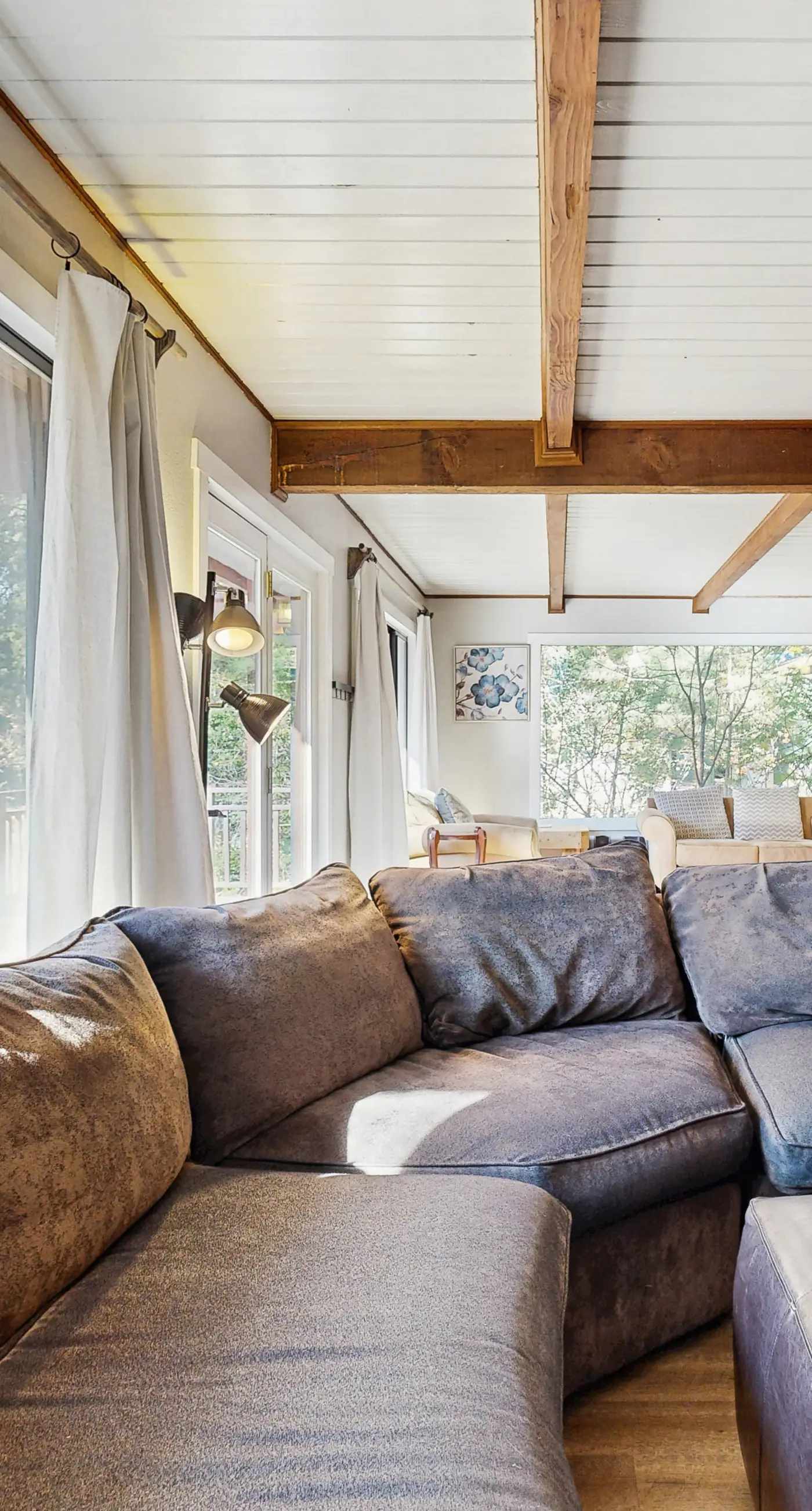 Fenced Yard Cabin | Hot Tub, Walk to Beach