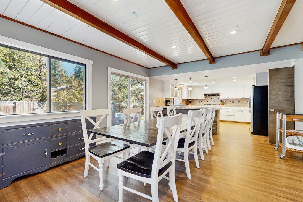 Fenced Yard Cabin | Hot Tub, Walk to Beach